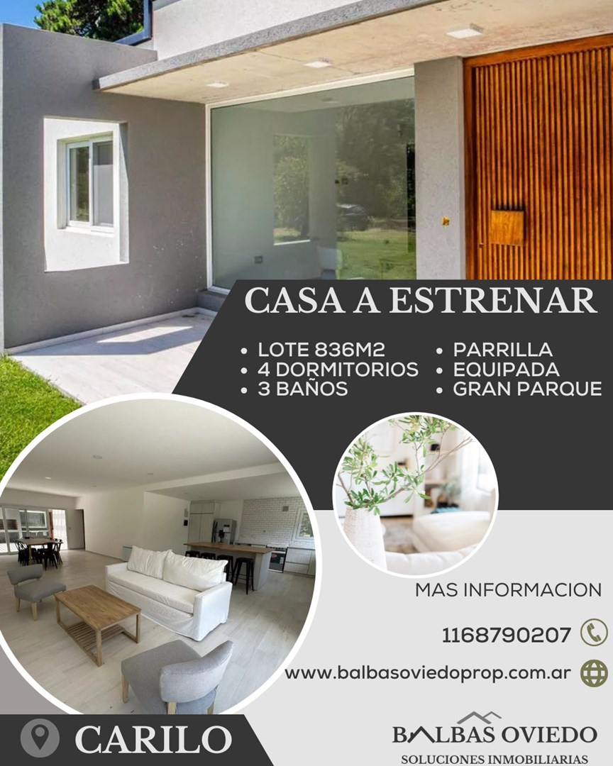 #5484274 | Venta | Casa | Carilo (BALBAS OVIEDO PROPIEDADES)