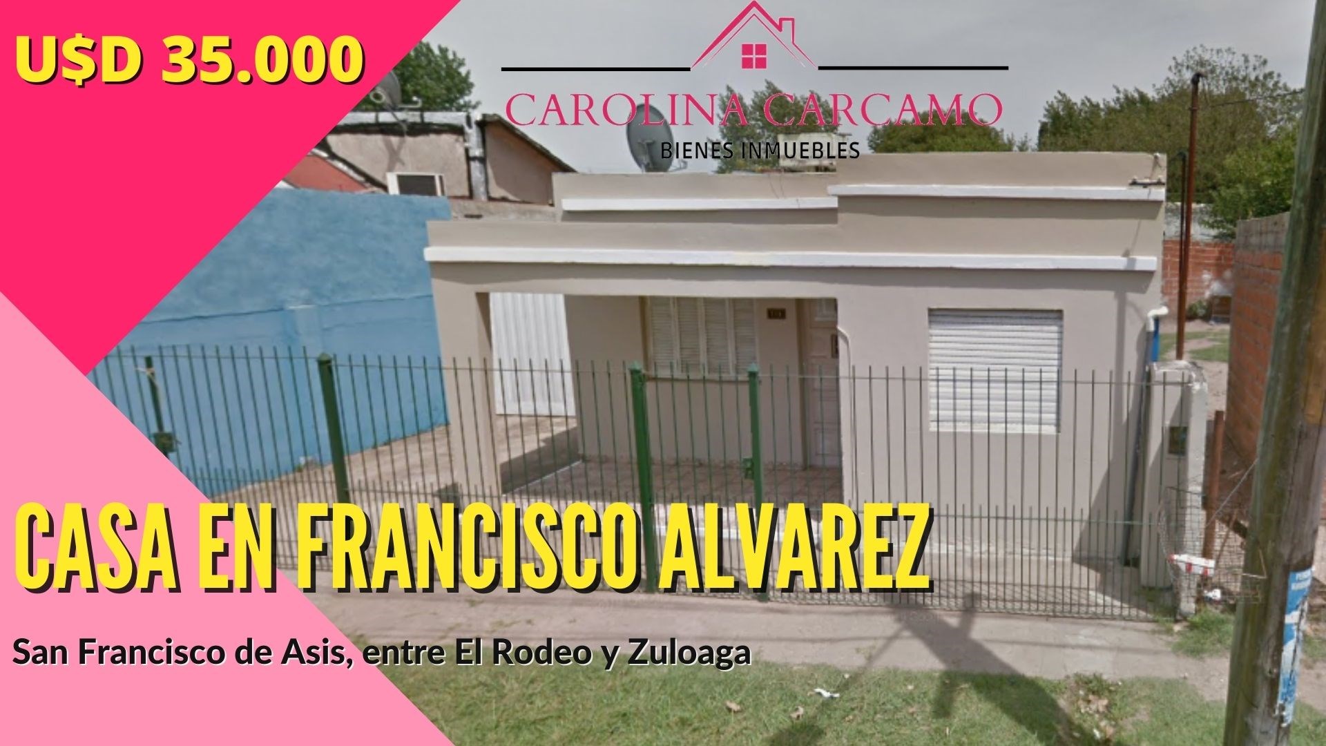 #2574541 | Venta | Casa | Francisco Alvarez (Carolina Carcamo)
