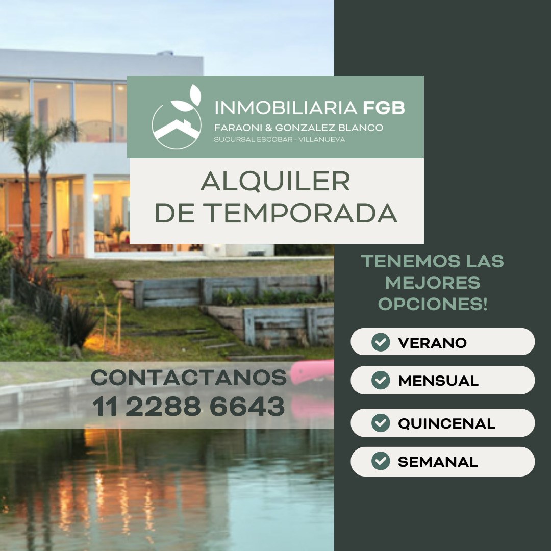 #5386319 | Alquiler Temporal | Casa | El Canton (Inmobiliaria FGB)