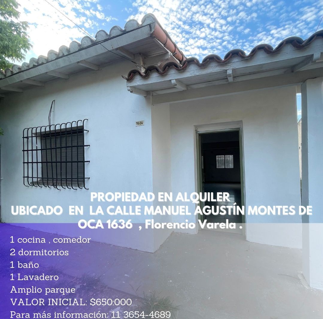 #5490792 | Alquiler | Casa | Florencio Varela (Jesica Alegre Propiedades)