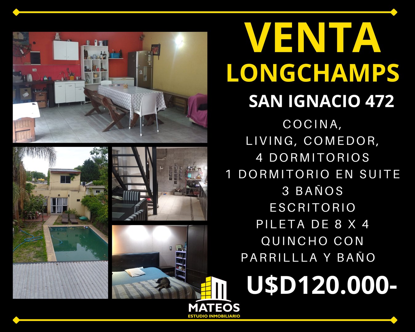 #5048364 | Sale | House | Longchamps (Mateos Estudio Inmobiliario)