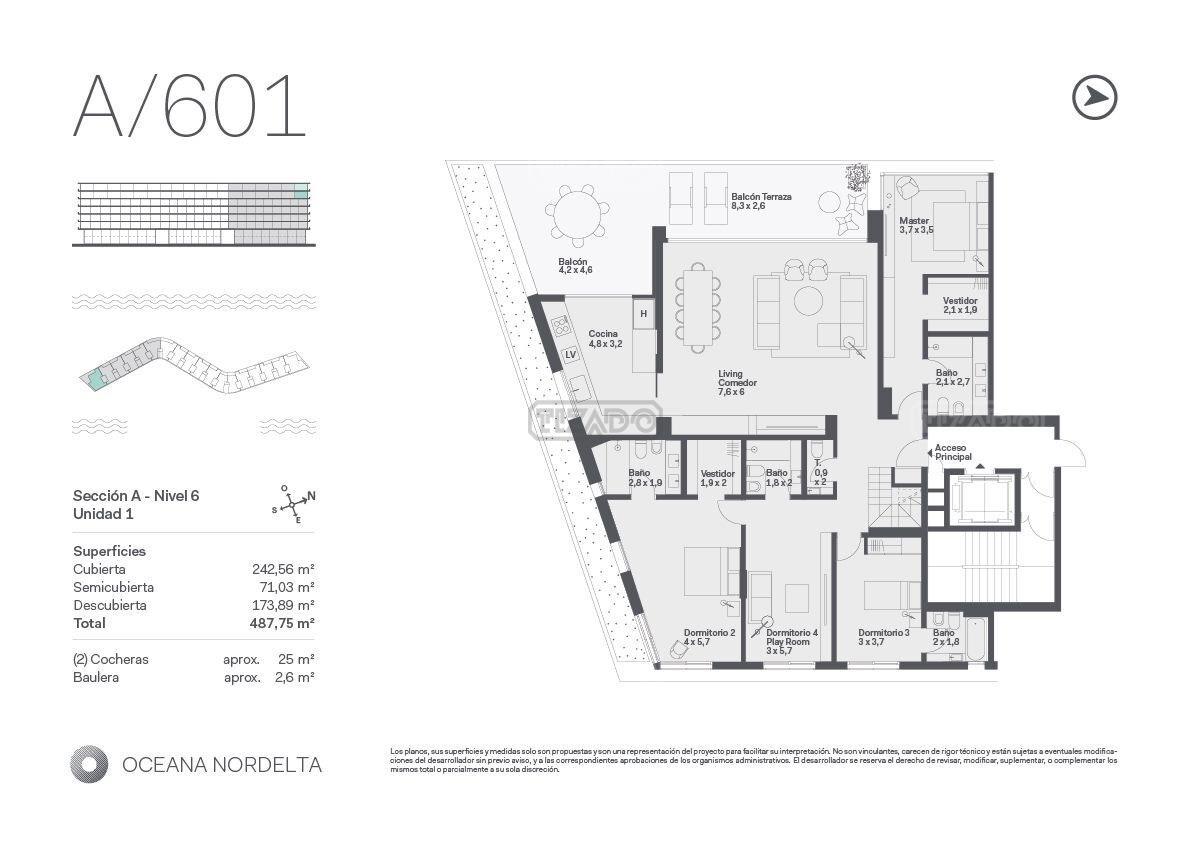 #5111510 | Sale | Apartment | Nordelta (Tizado)