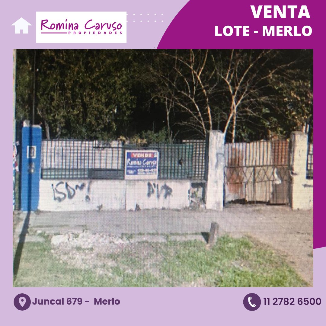 #5355127 | Sale | Lot | Merlo (Romina Caruso Propiedades)