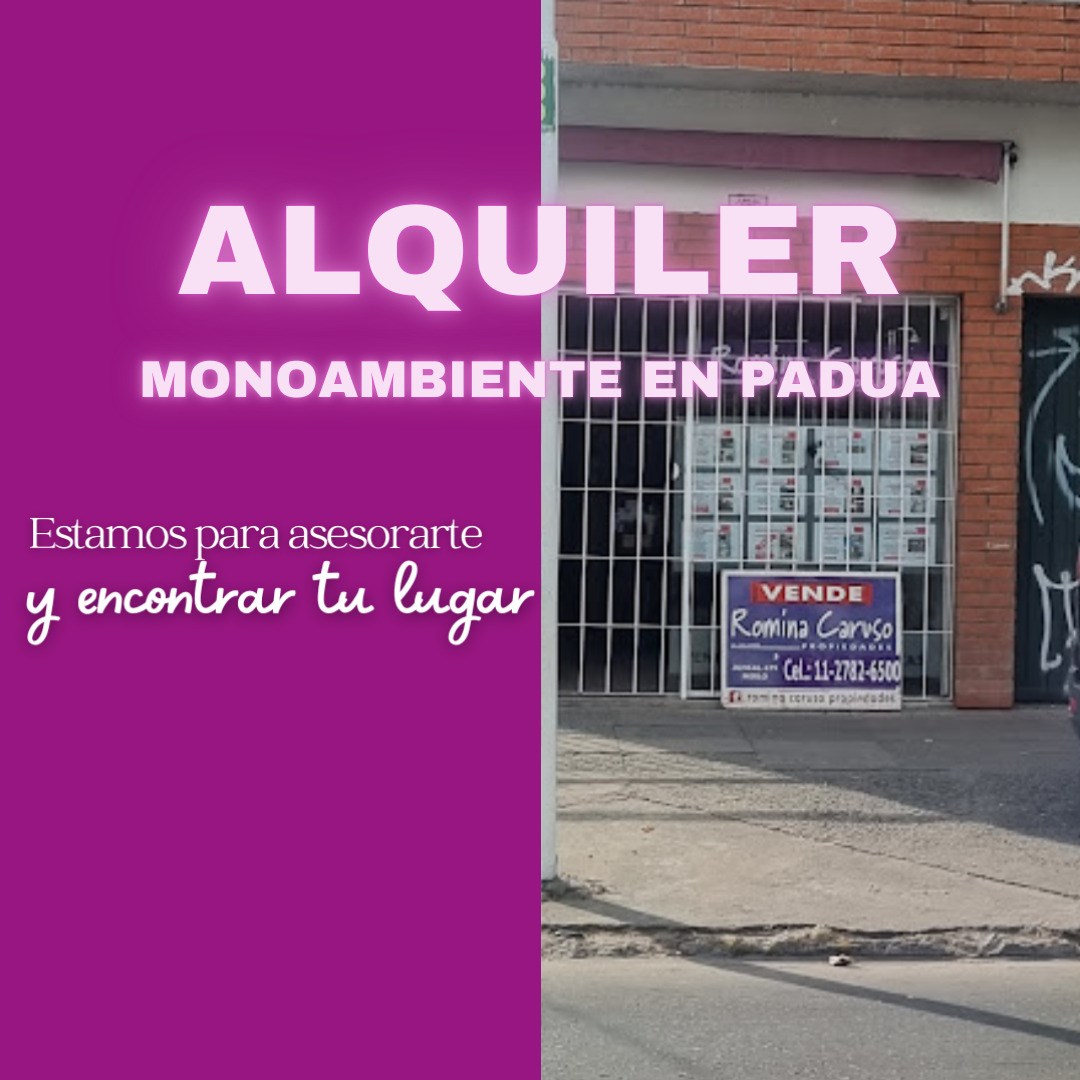 #5371213 | Alquiler | Departamento | San Antonio De Padua (Romina Caruso Propiedades)