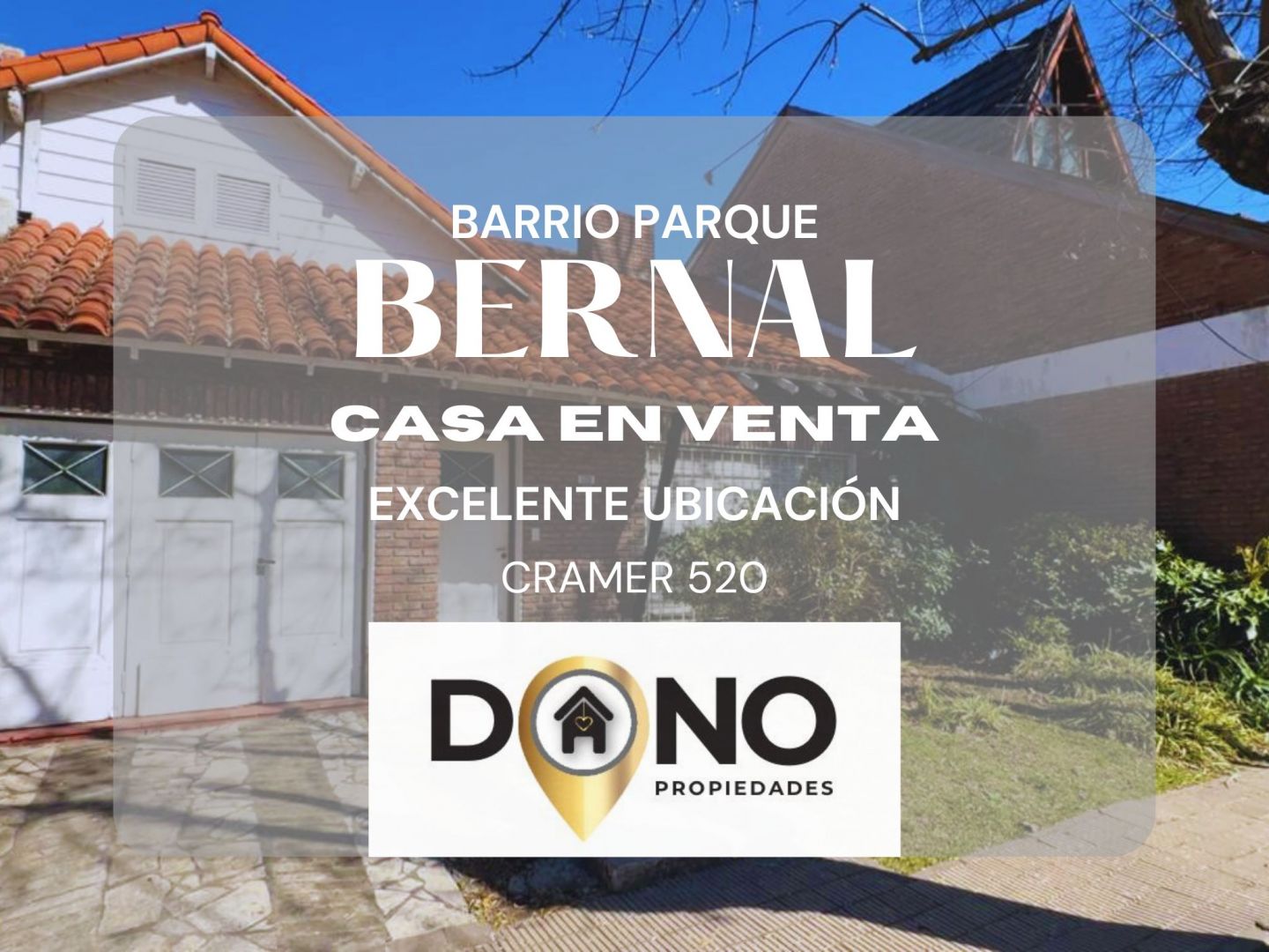 #5358754 | Venta | Casa | Bernal (Dono Propiedades)