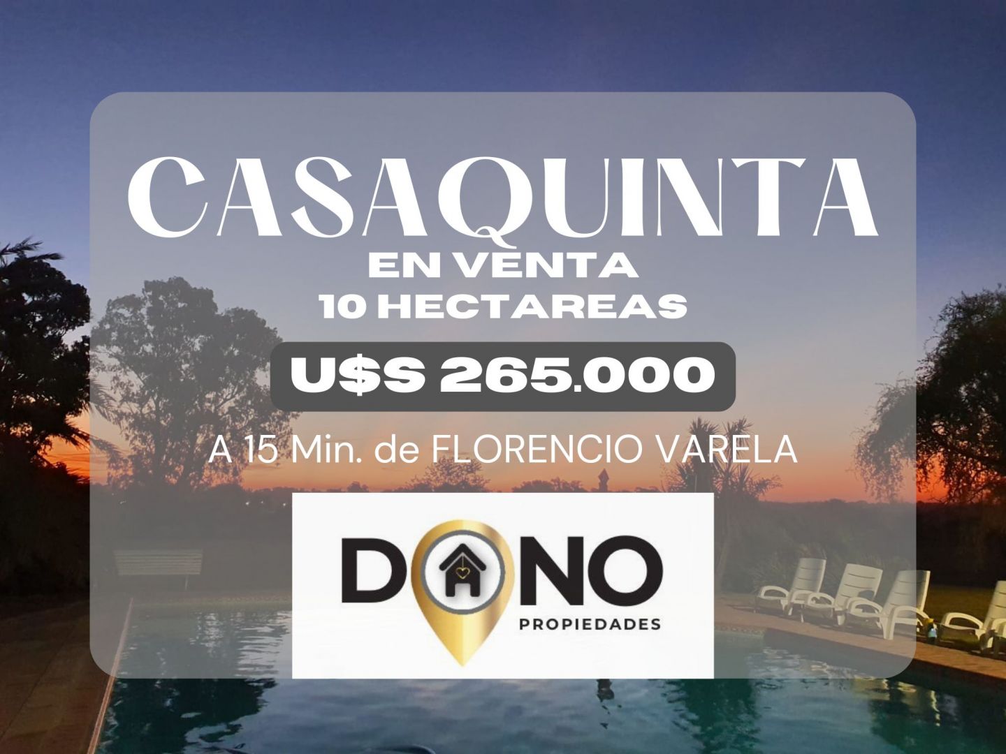 #5361042 | Sale | Country House | Almirante Brown (Dono Propiedades)