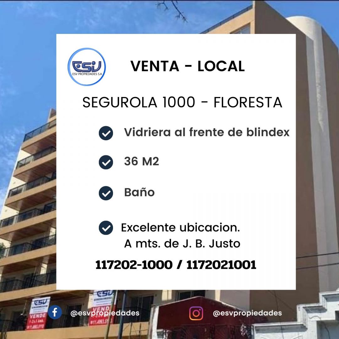 #2156083 | Venta | Local | Floresta (ESV Propiedades SA)