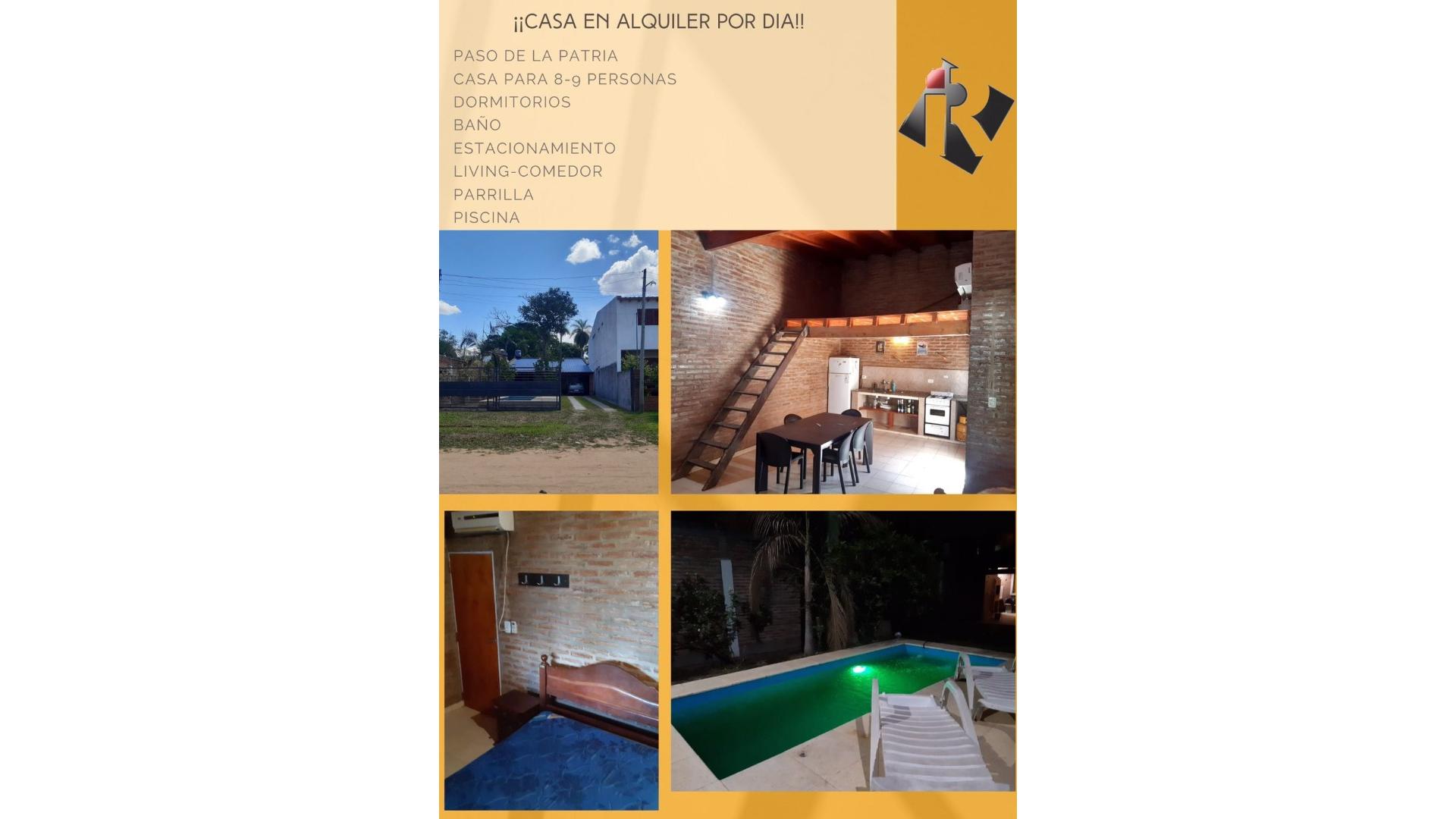 #2524643 | Alquiler Temporal | Casa | Paso De La Patria (Resistencia Negocios Inmobiliarios)