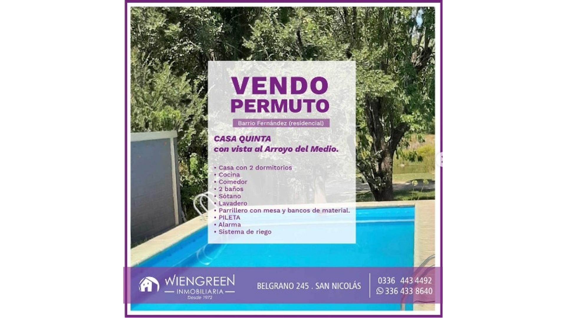#3567810 | Venta | Casa Quinta | San Nicolas De Los Arroyos (Inmobiliaria Wiengreen)