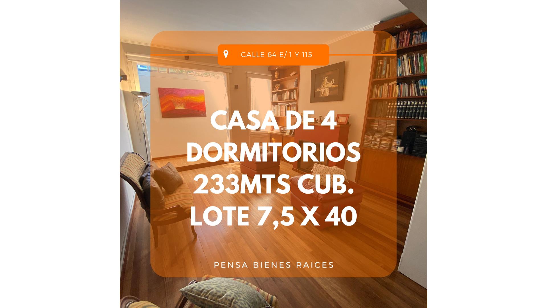 #3630275 | Venta | Casa | La Plata (PENSA BIENES RAICES)