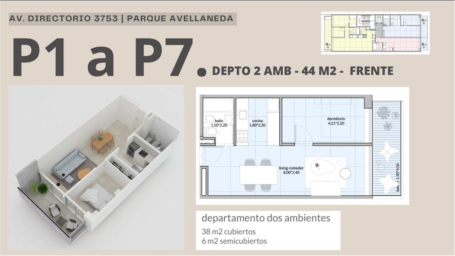 #3869334 | Venta | Departamento | Parque Avellaneda (VLB Propiedades)