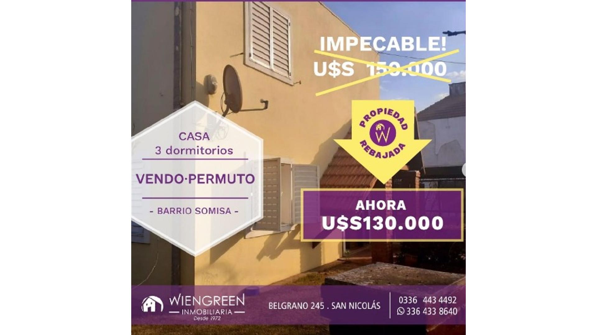 #3940644 | Venta | Casa | San Nicolas De Los Arroyos (Inmobiliaria Wiengreen)