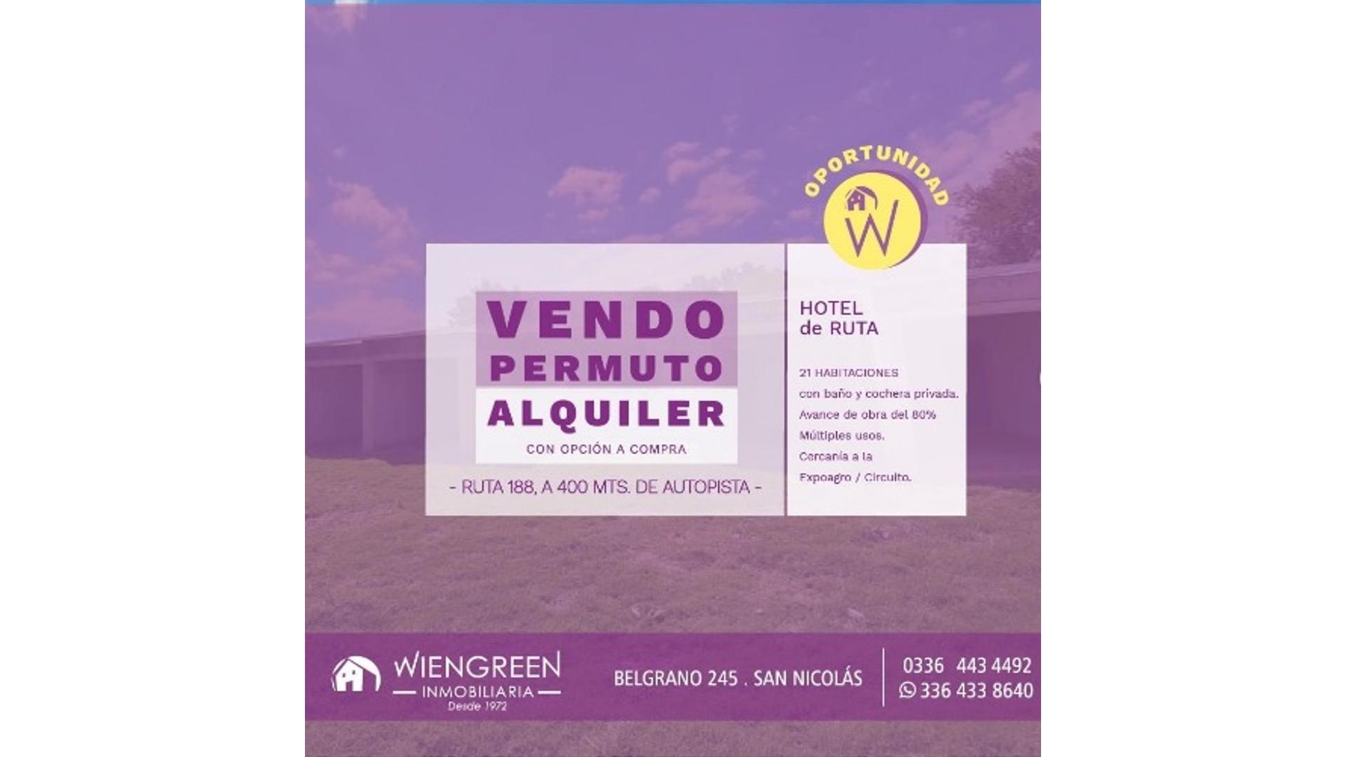 #3968603 | Sale | Hotel | San Nicolas De Los Arroyos (Inmobiliaria Wiengreen)