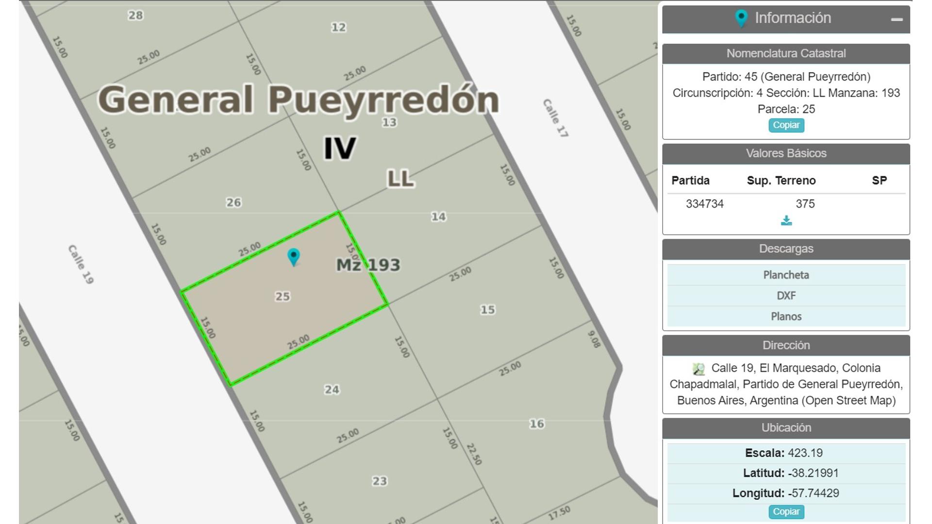 #3988138 | Venta | Lote | General Pueyrredon (Vinelli Inmobiliaria)