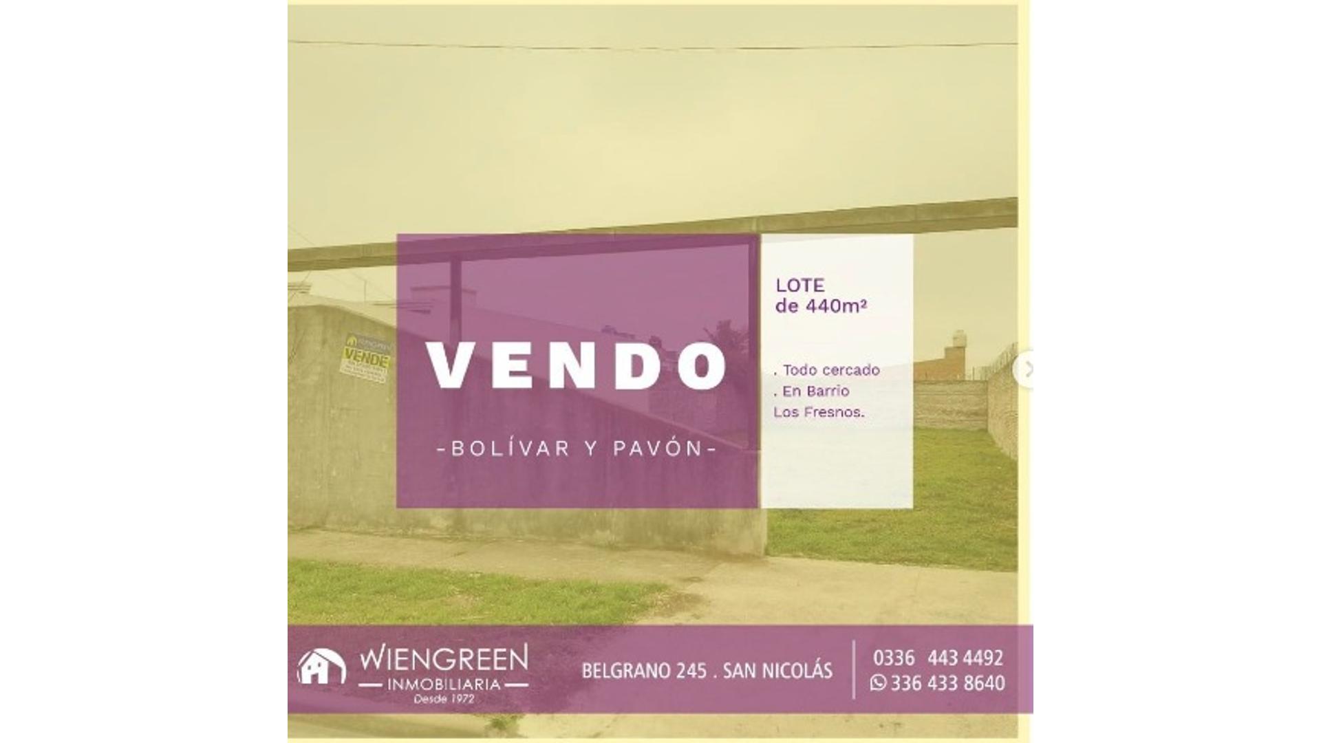 #4054232 | Venta | Lote | San Nicolas De Los Arroyos (Inmobiliaria Wiengreen)