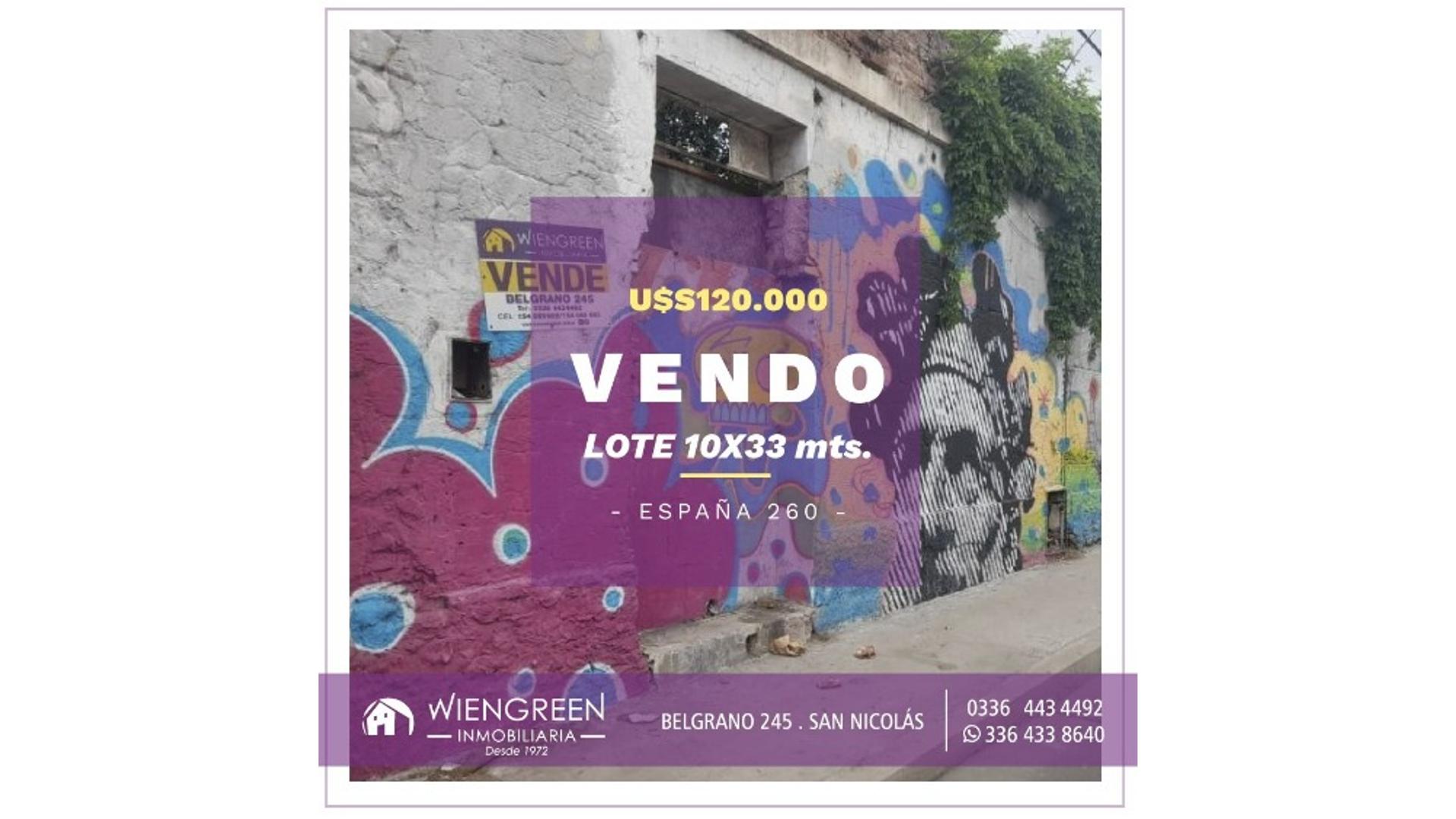 #4070994 | Venta | Lote | San Nicolas De Los Arroyos (Inmobiliaria Wiengreen)