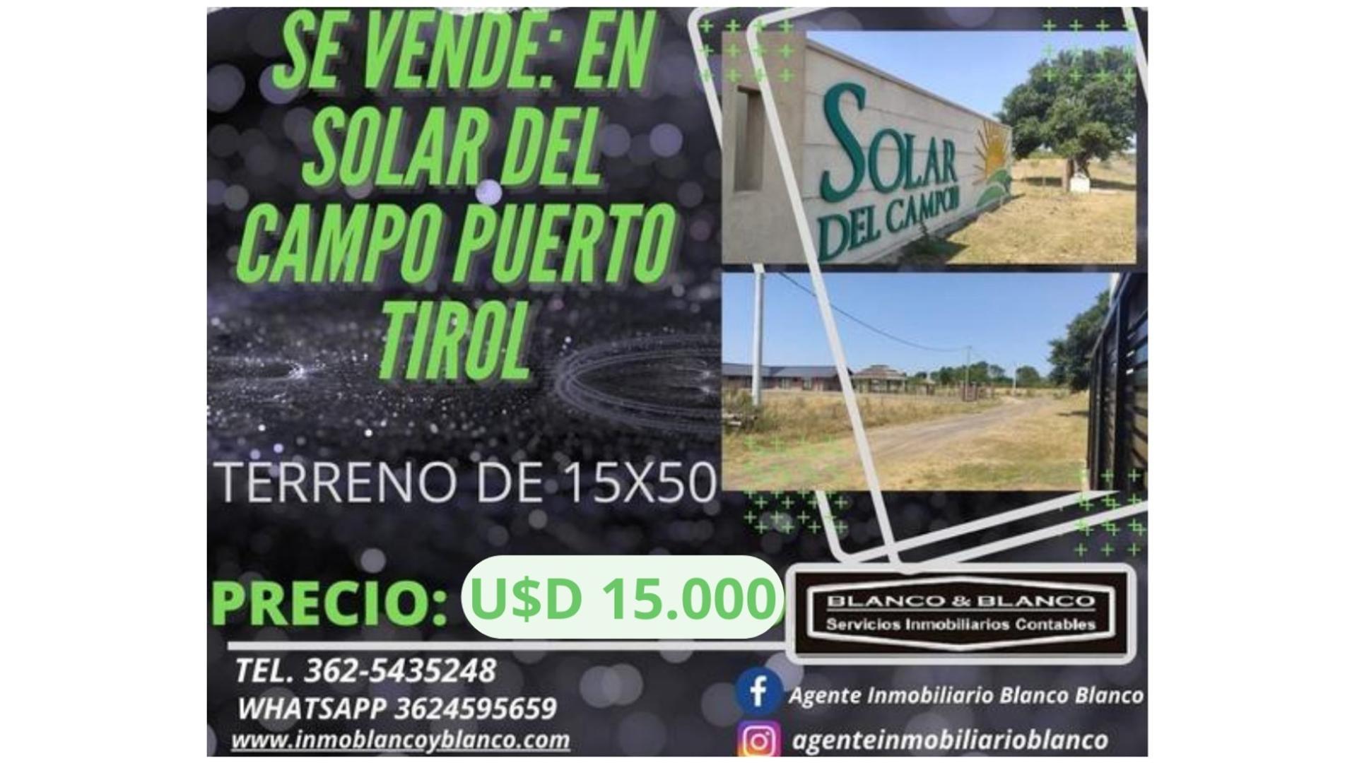 #2424847 | Venta | Lote | Puerto Tirol (Blanco & Blanco  Servicios Inmobiliarios)