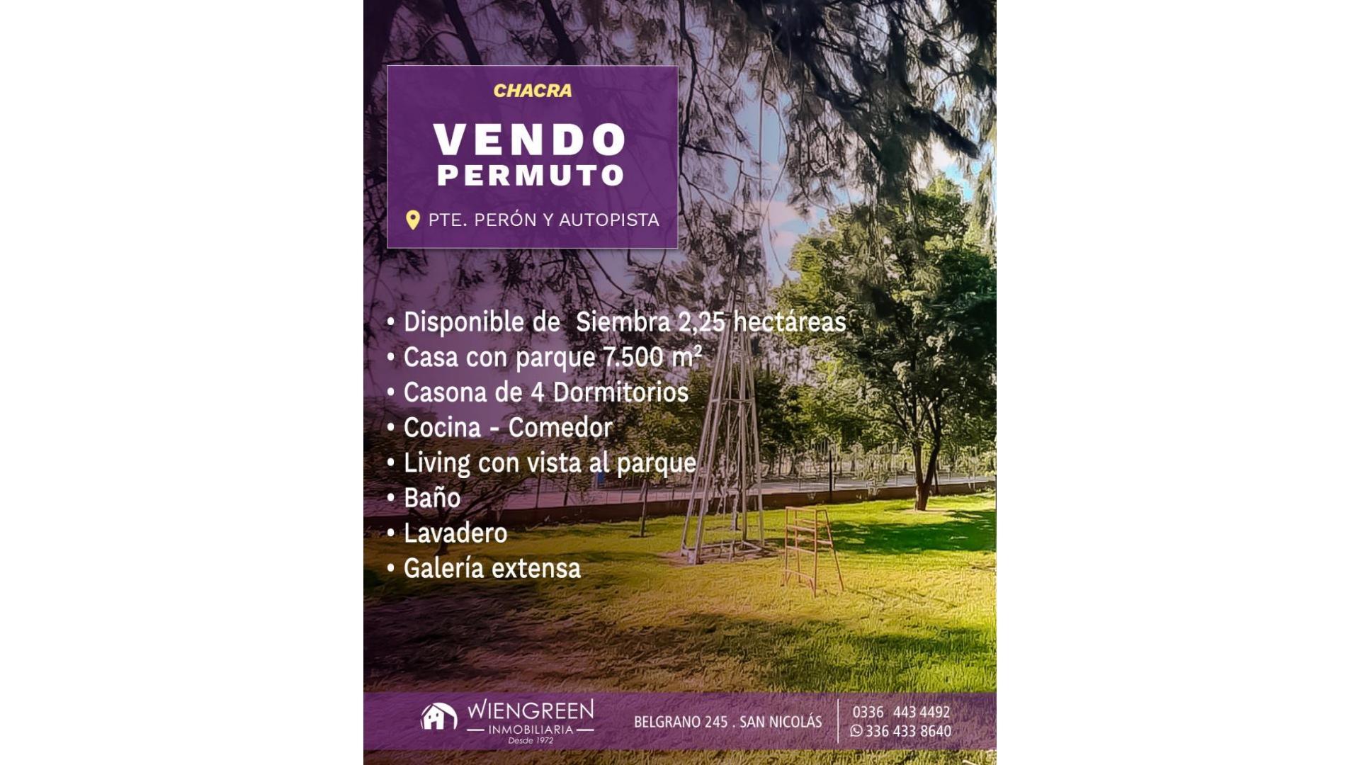 #4087825 | Venta | Campo / Chacra | San Nicolas De Los Arroyos (Inmobiliaria Wiengreen)