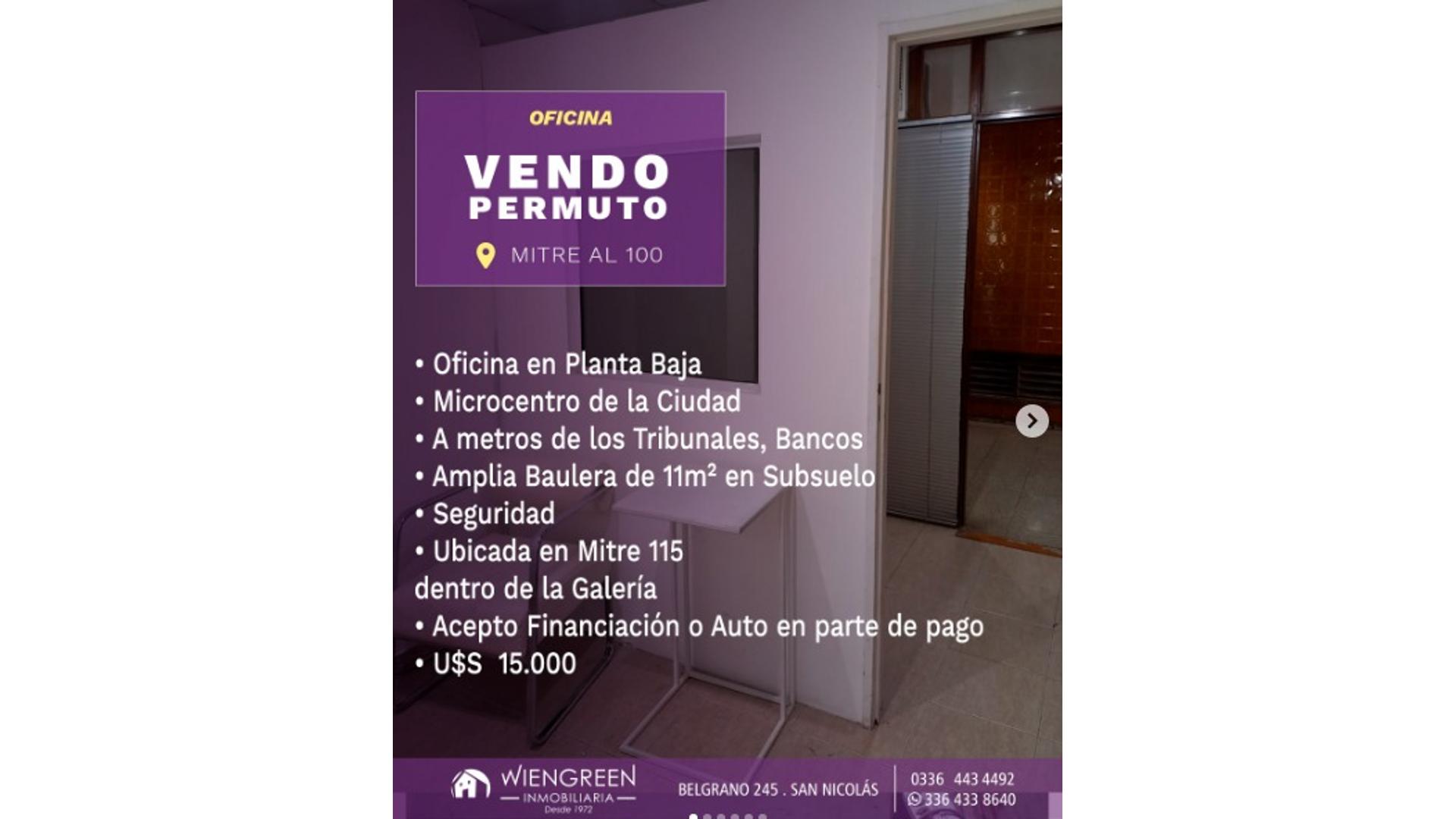 #4179592 | Sale | Office | San Nicolas De Los Arroyos (Inmobiliaria Wiengreen)