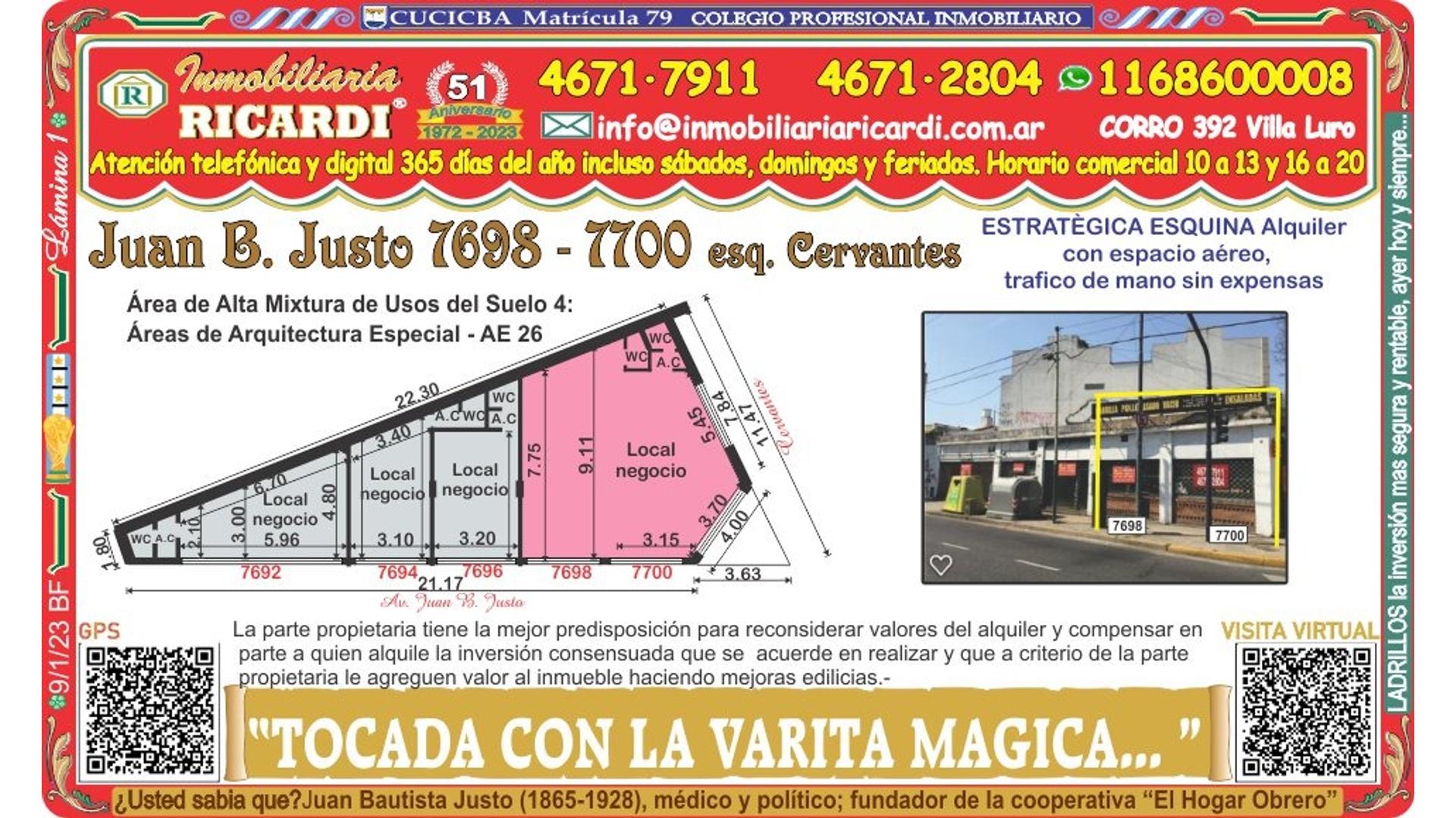#4528953 | Alquiler | Local | Floresta (Inmobiliaria Ricardi)