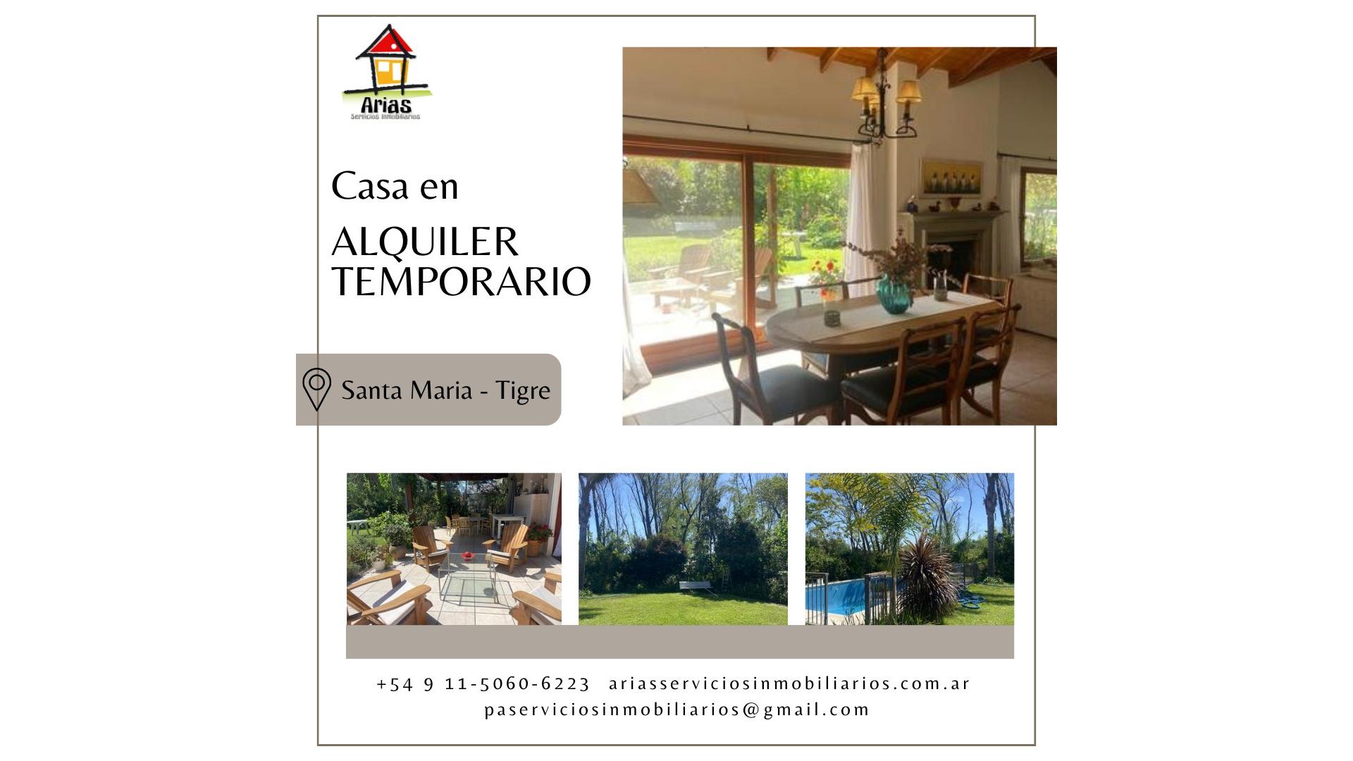 #4709576 | Temporary Rental | House | Tigre (Arias Servicios Inmobiliarios)