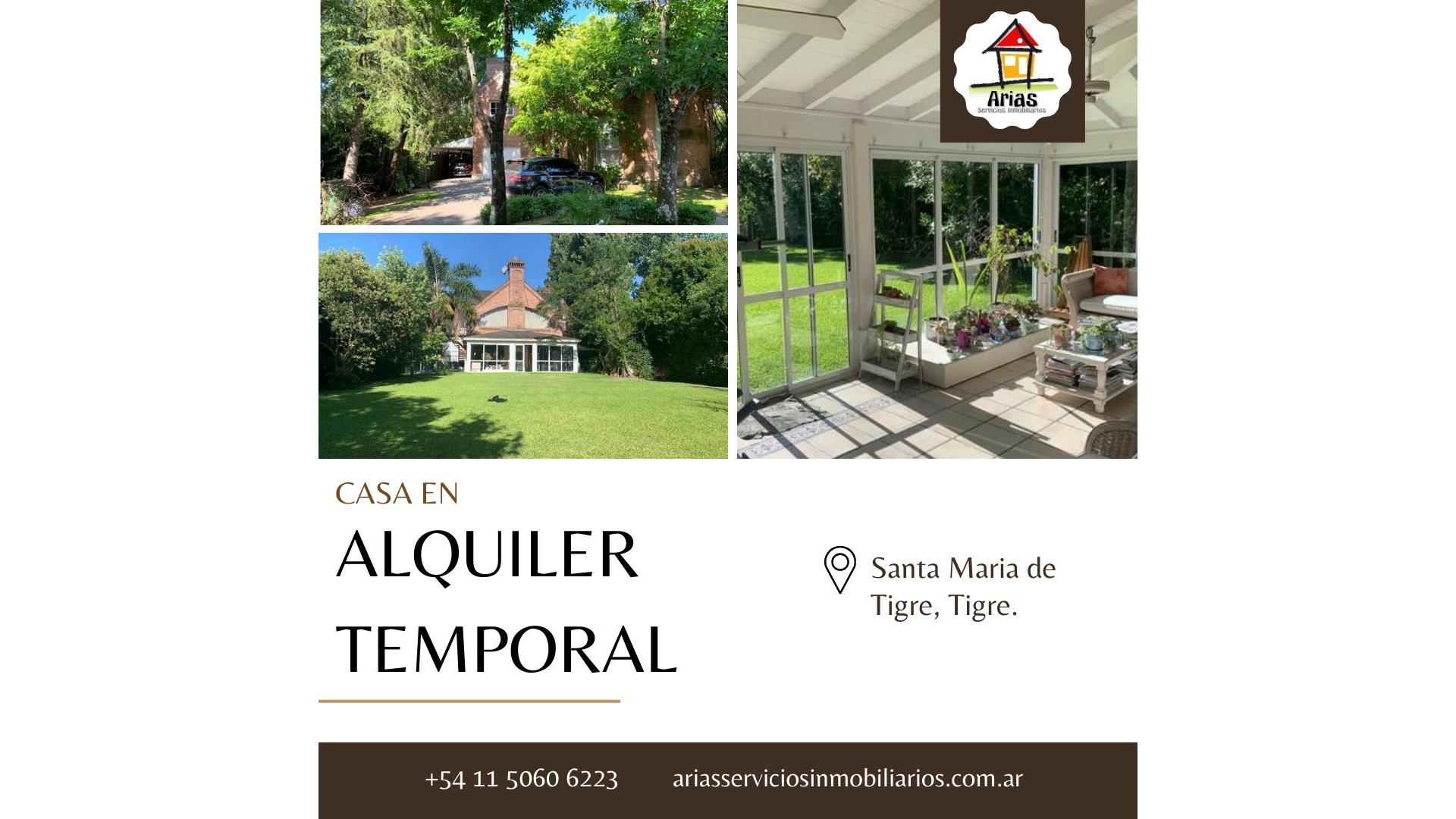 #4737186 | Temporary Rental | House | Tigre (Arias Servicios Inmobiliarios)