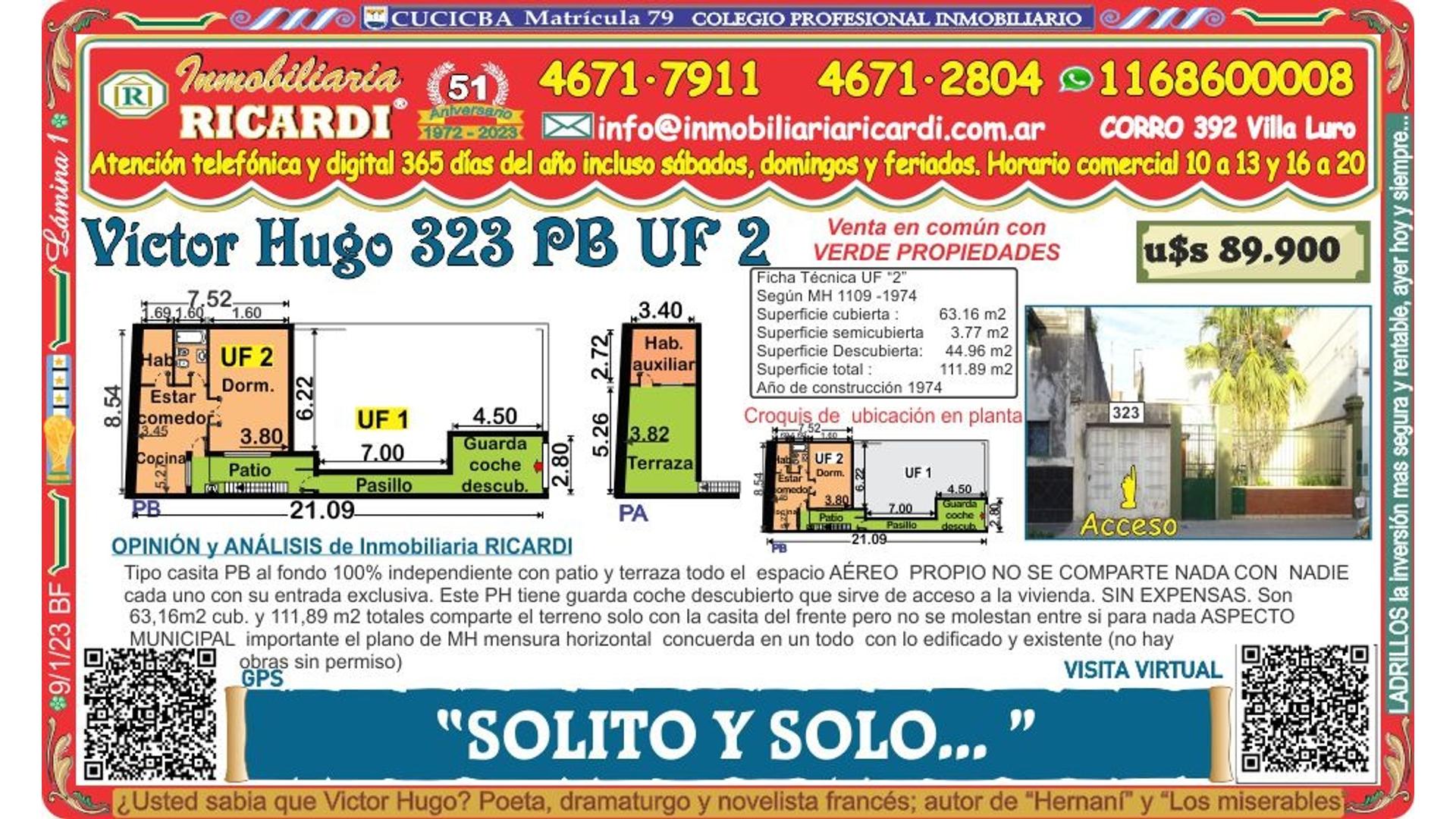 #4834018 | Venta | PH | Villa Luro (Inmobiliaria Ricardi)