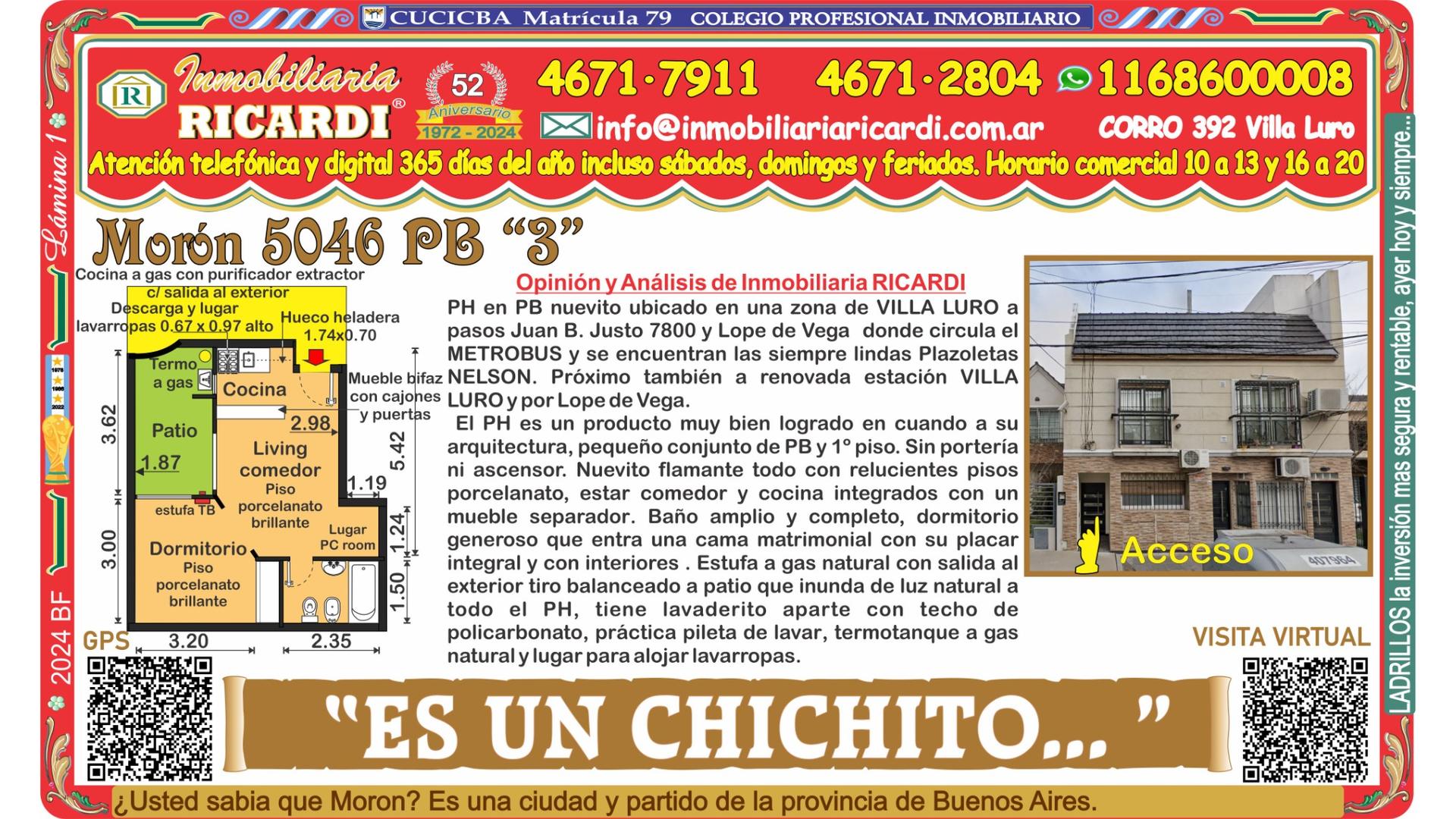 #4864958 | Alquiler | PH | Villa Luro (Inmobiliaria Ricardi)