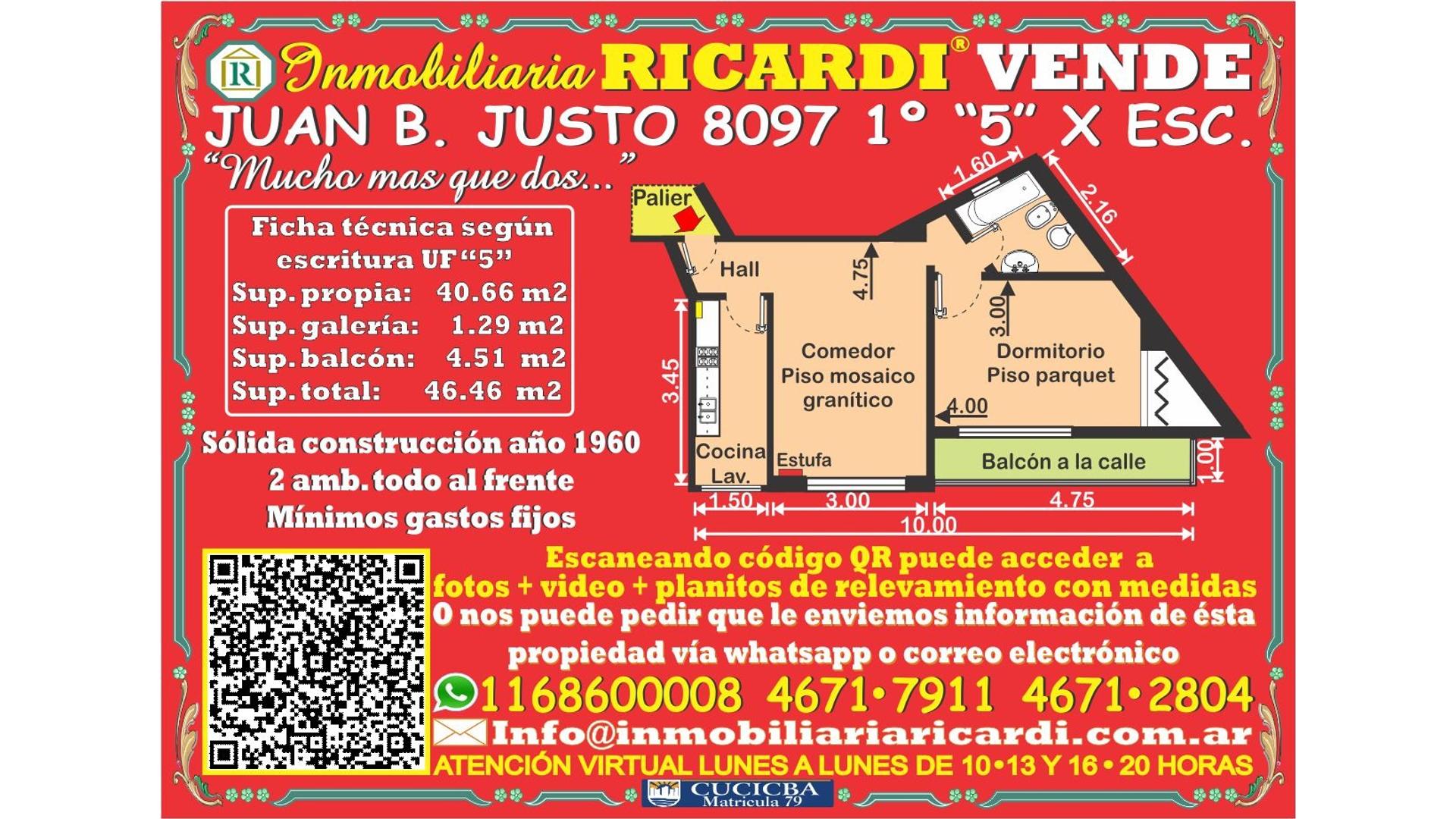#4859699 | Venta | Departamento | Villa Luro (Inmobiliaria Ricardi)