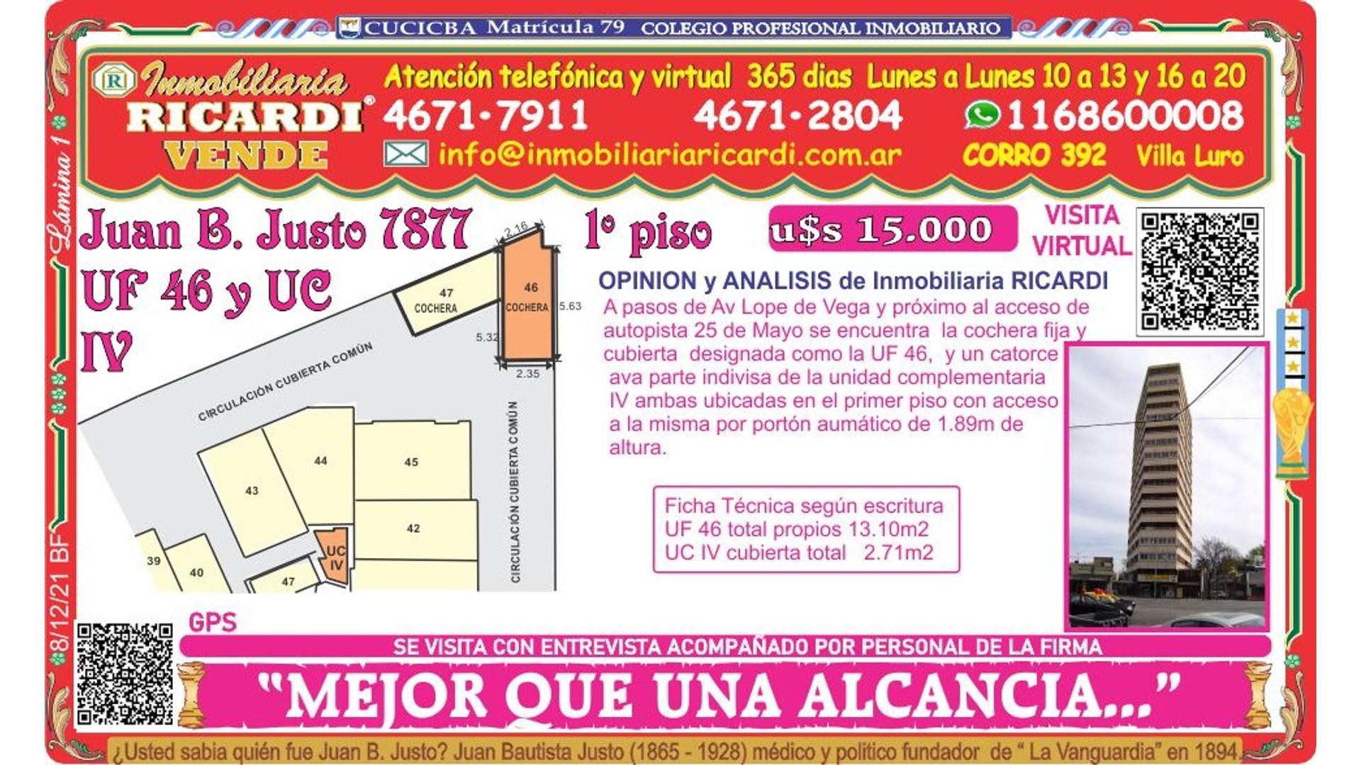 #4913016 | Sale | Garage | Villa Luro (Inmobiliaria Ricardi)