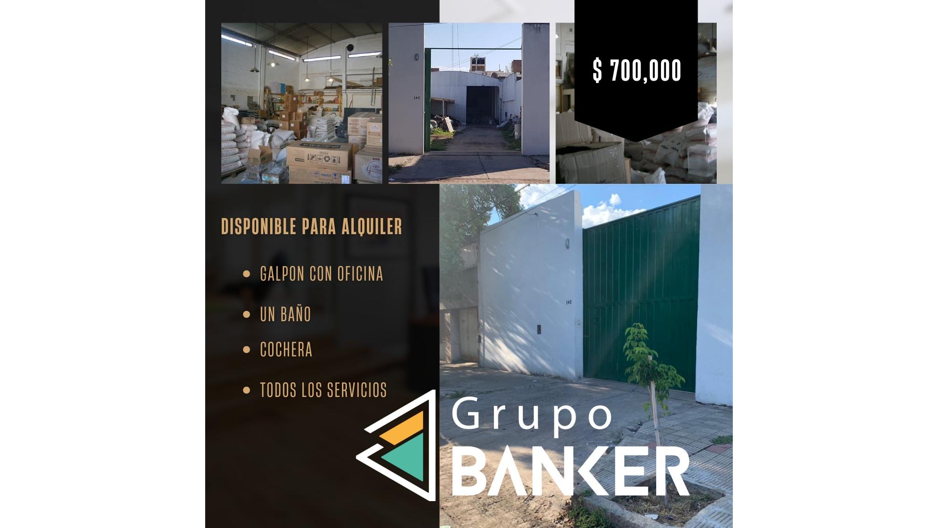 #4934220 | Alquiler | Galpón / Depósito / Bodega | Cordoba (Grupo Banker)