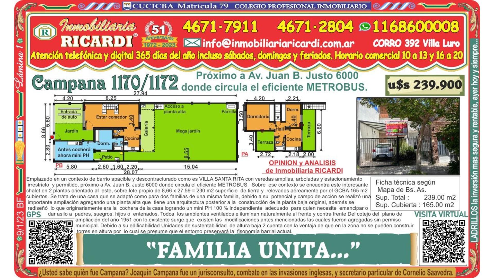 #4939339 | Venta | Casa | Barrio Santa Rita (Inmobiliaria Ricardi)