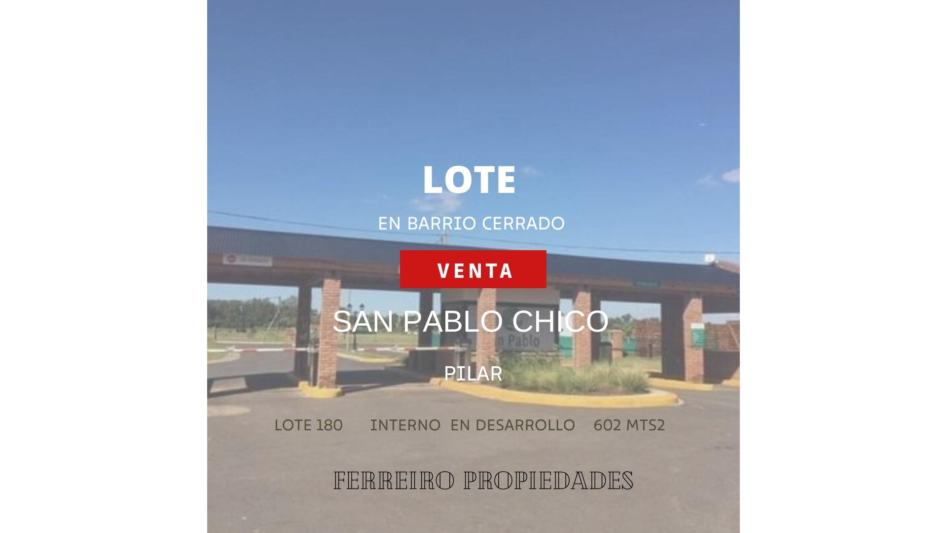 #4982141 | Venta | Lote | Pilar (Ferreiro Propiedades)