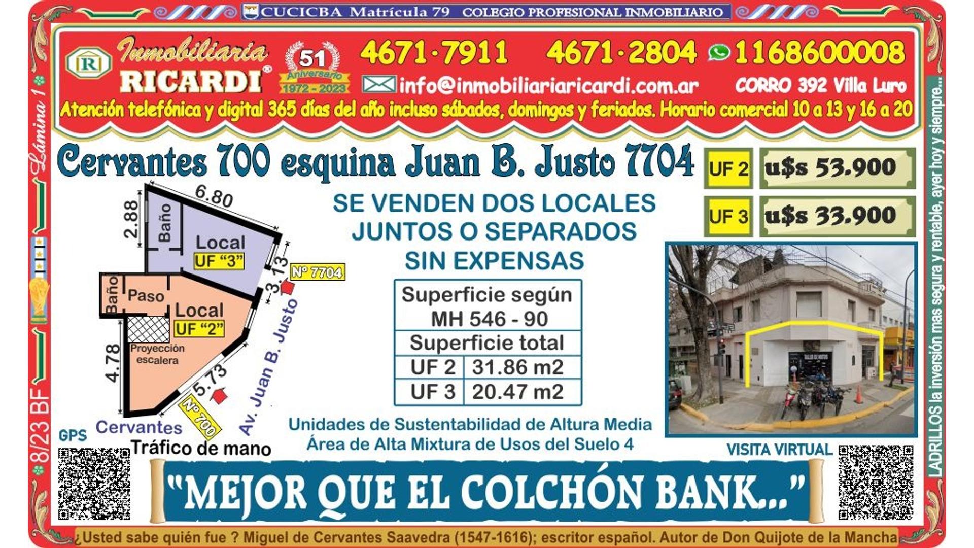 #5003700 | Venta | Local | Velez Sarsfield (Inmobiliaria Ricardi)