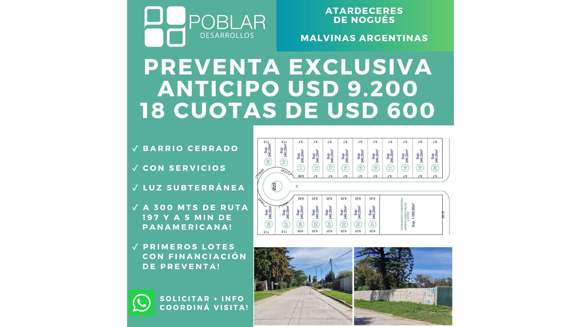 #5020170 | Venta | Lote | Malvinas Argentinas (POBLAR DESARROLLOS S.A.)