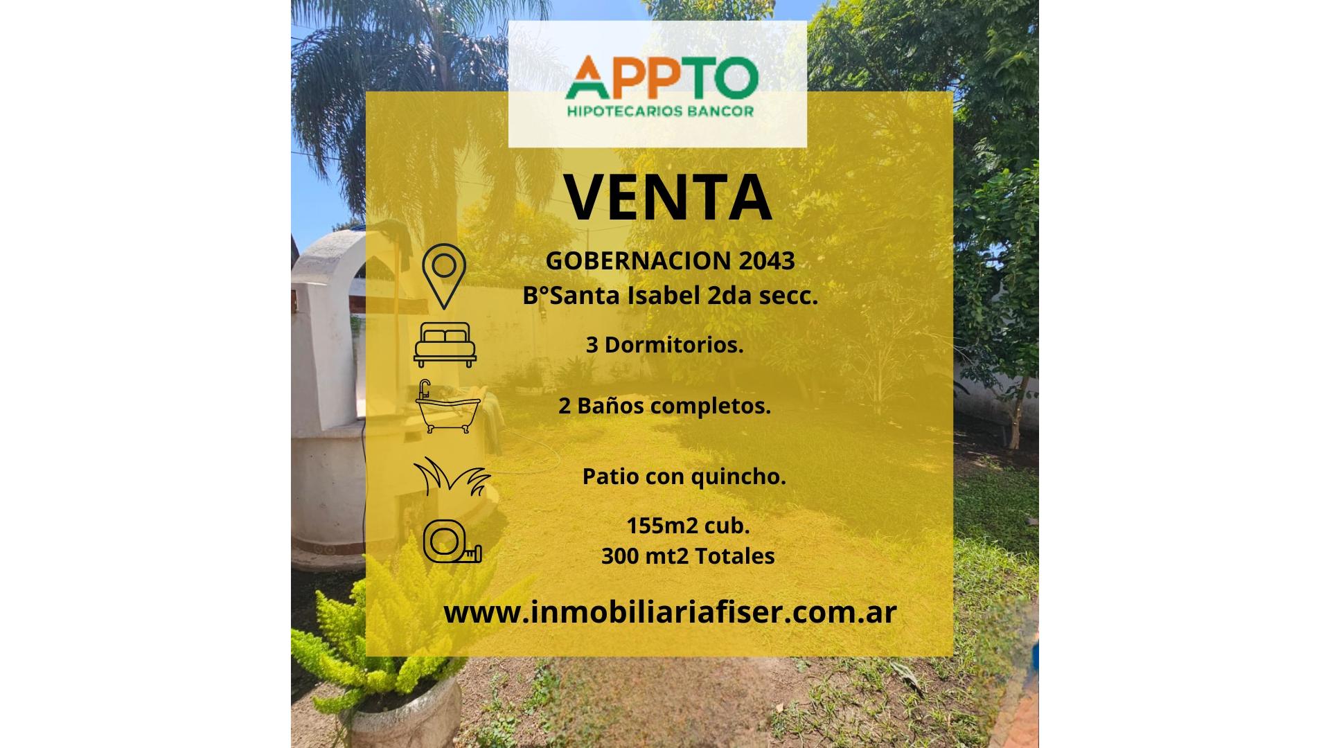 #5007361 | Venta | Casa | Cordoba (Fiser servicios inmobiliarios)