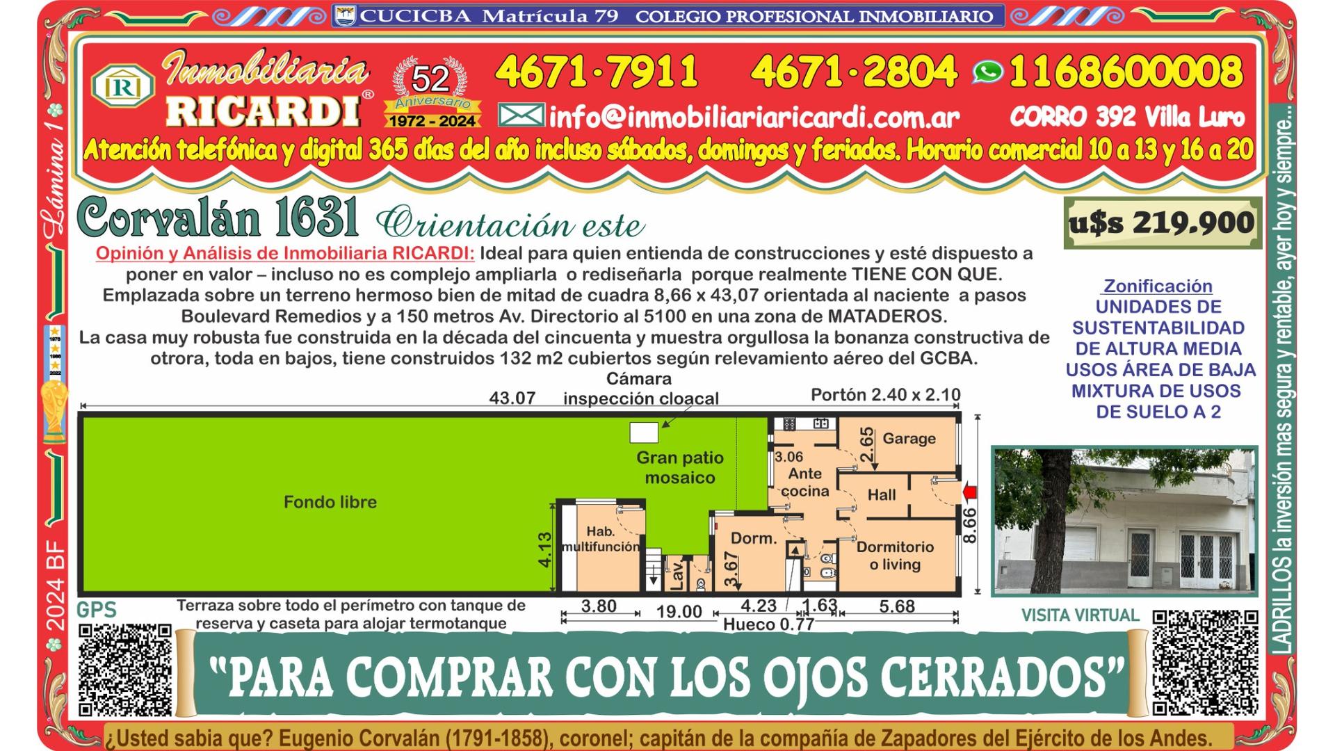 #5252724 | Venta | Casa | Mataderos (Inmobiliaria Ricardi)