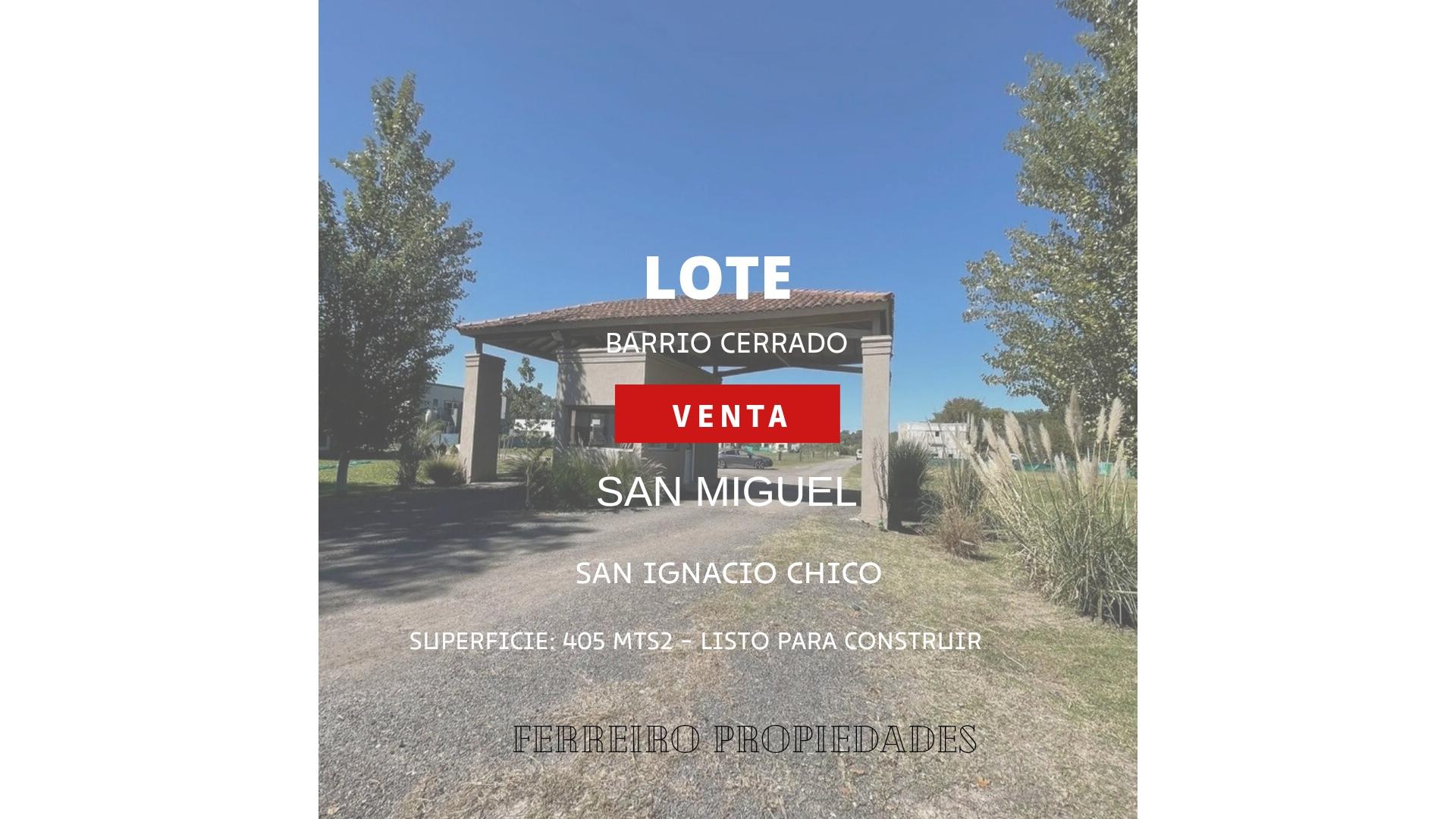 #5063154 | Venta | Lote | San Miguel (Ferreiro Propiedades)