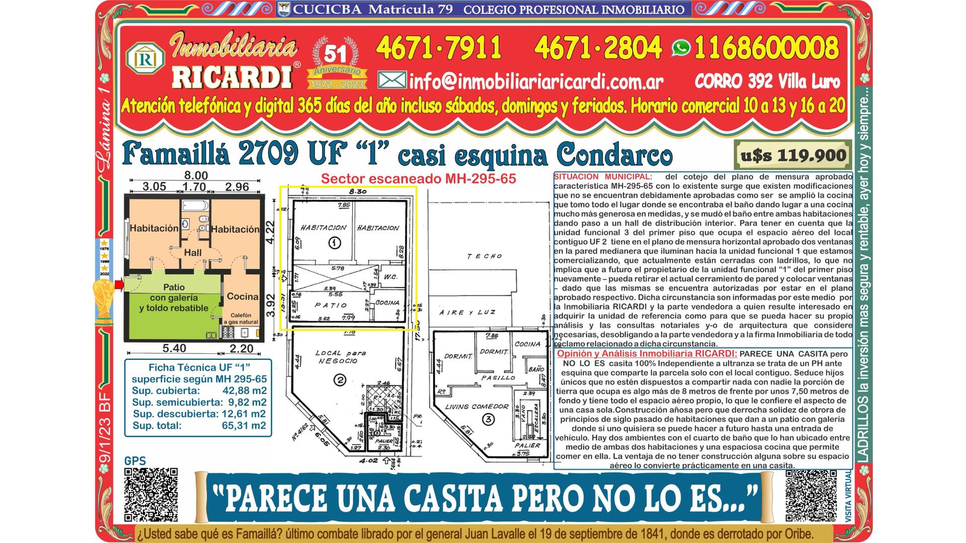 #5003701 | Venta | PH | Villa Pueyrredon (Inmobiliaria Ricardi)
