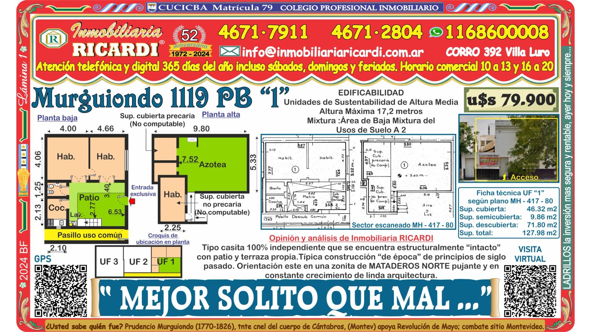 #5078701 | Venta | PH | Mataderos (Inmobiliaria Ricardi)