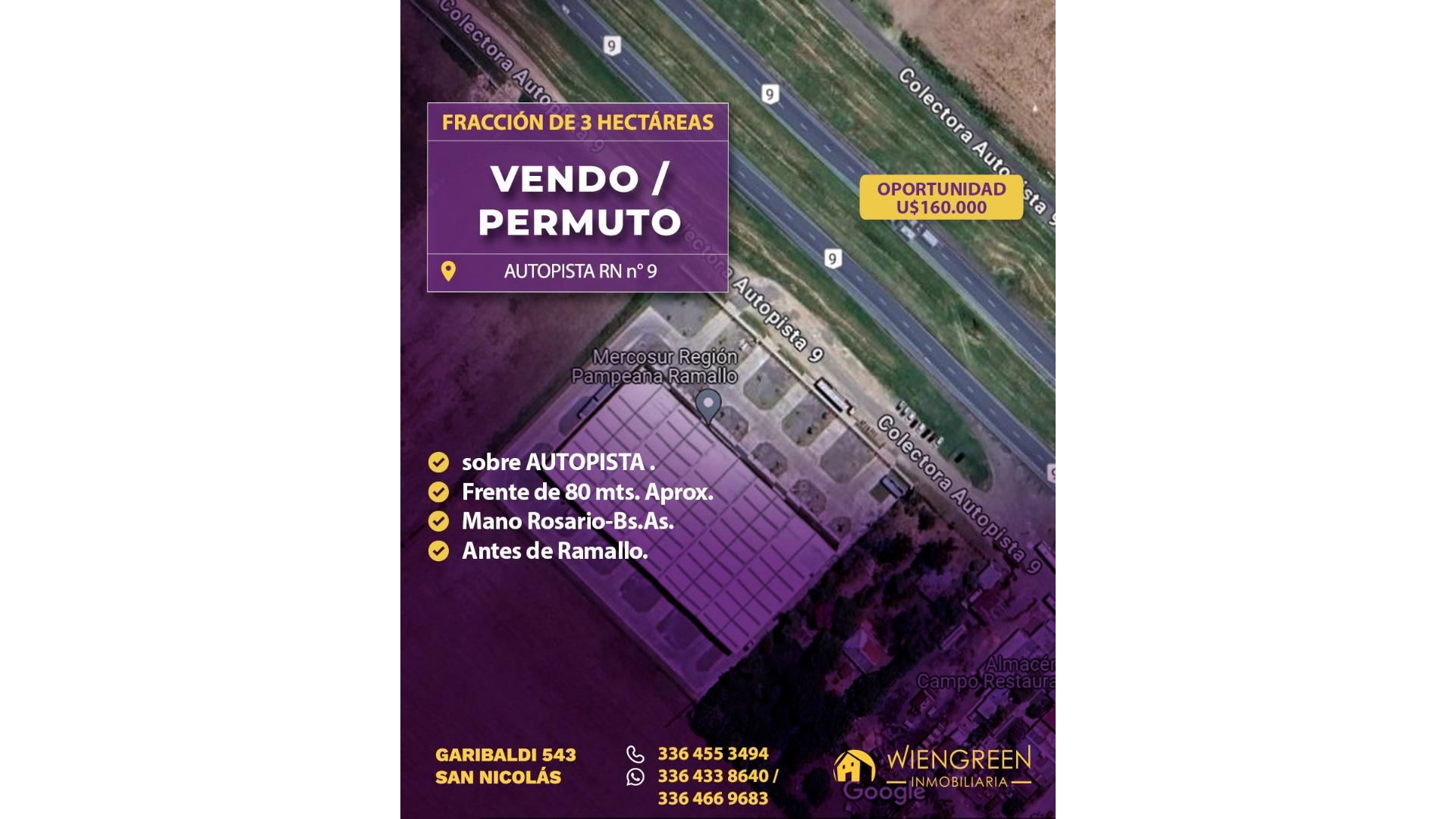 #5125473 | Venta | Campo / Chacra | San Nicolas De Los Arroyos (Inmobiliaria Wiengreen)