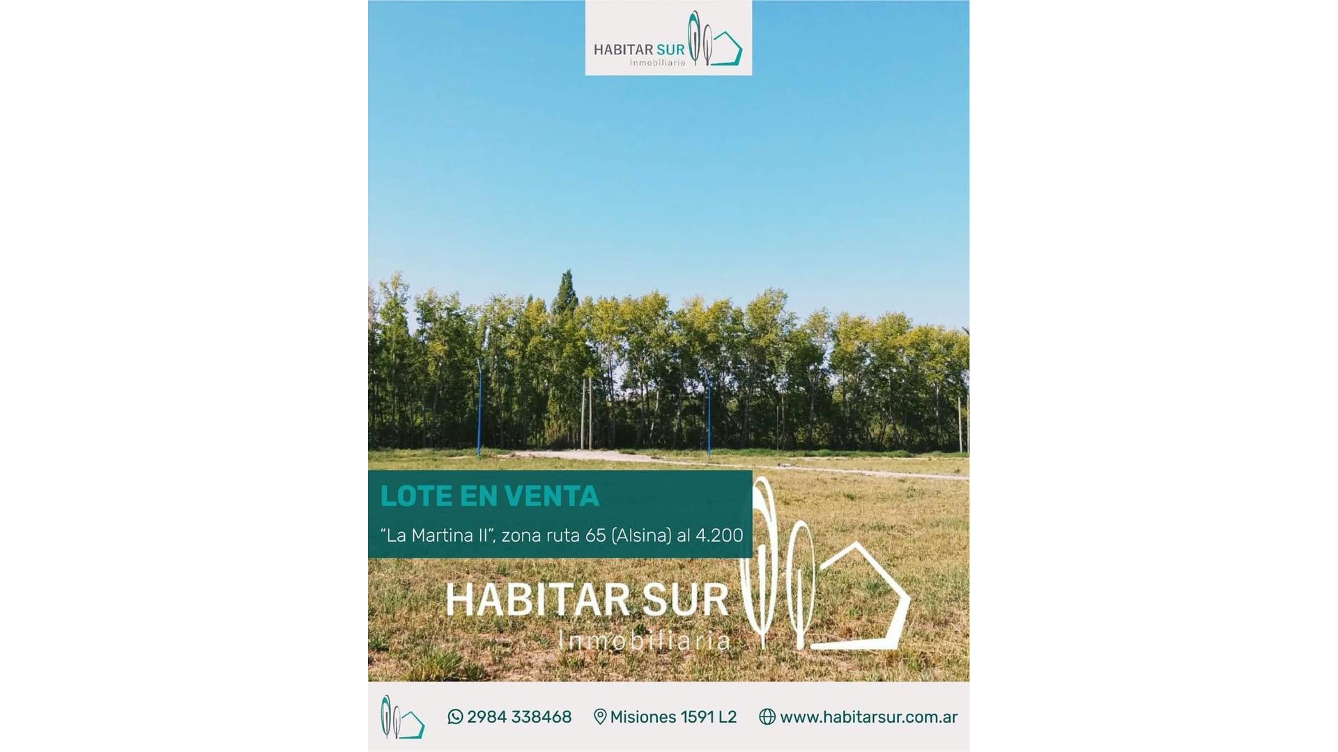 #5130043 | Sale | Lot | General Roca (Habitar Sur)