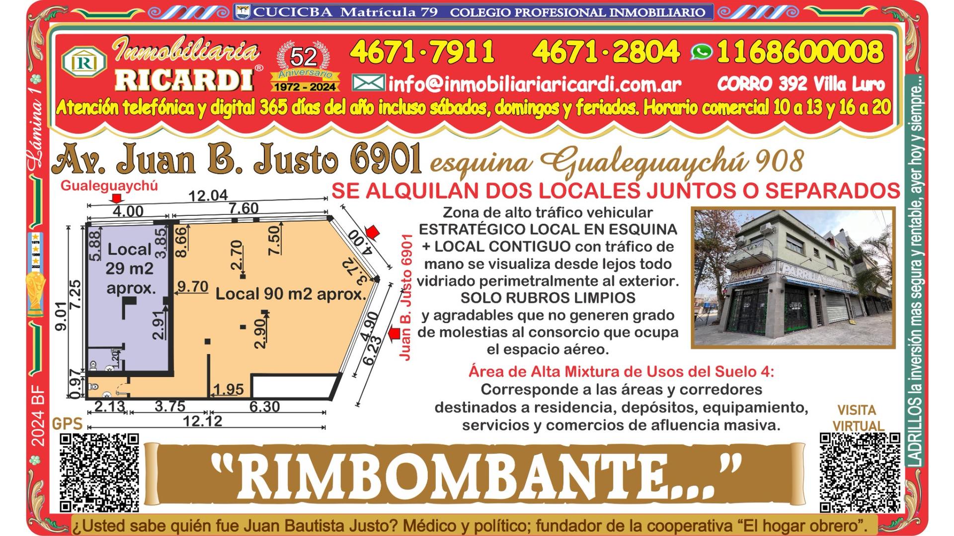#5284783 | Alquiler | Local | Floresta (Inmobiliaria Ricardi)