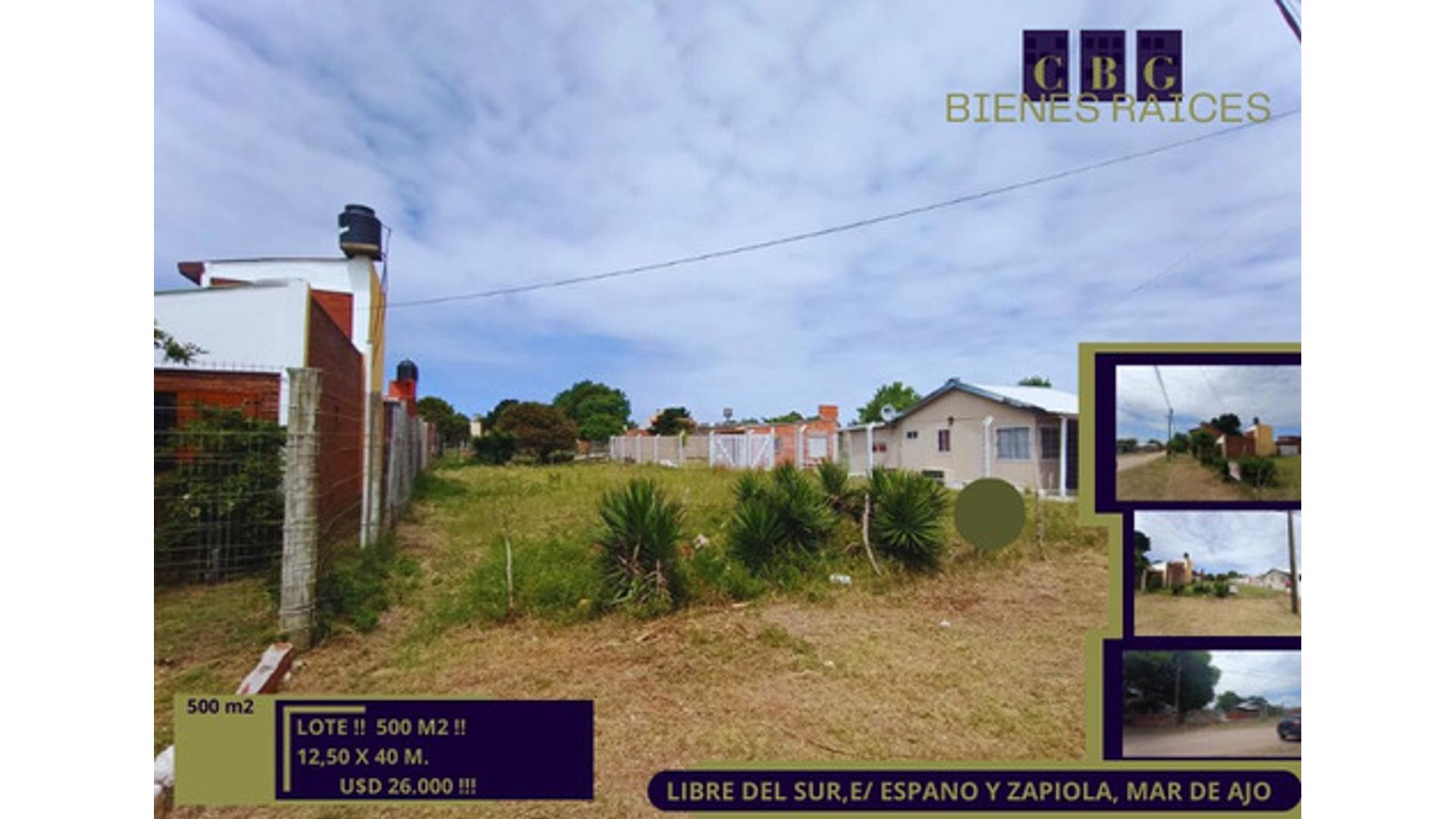 #5342287 | Sale | Lot | Mar De Ajo (CBG Bienes Raices)