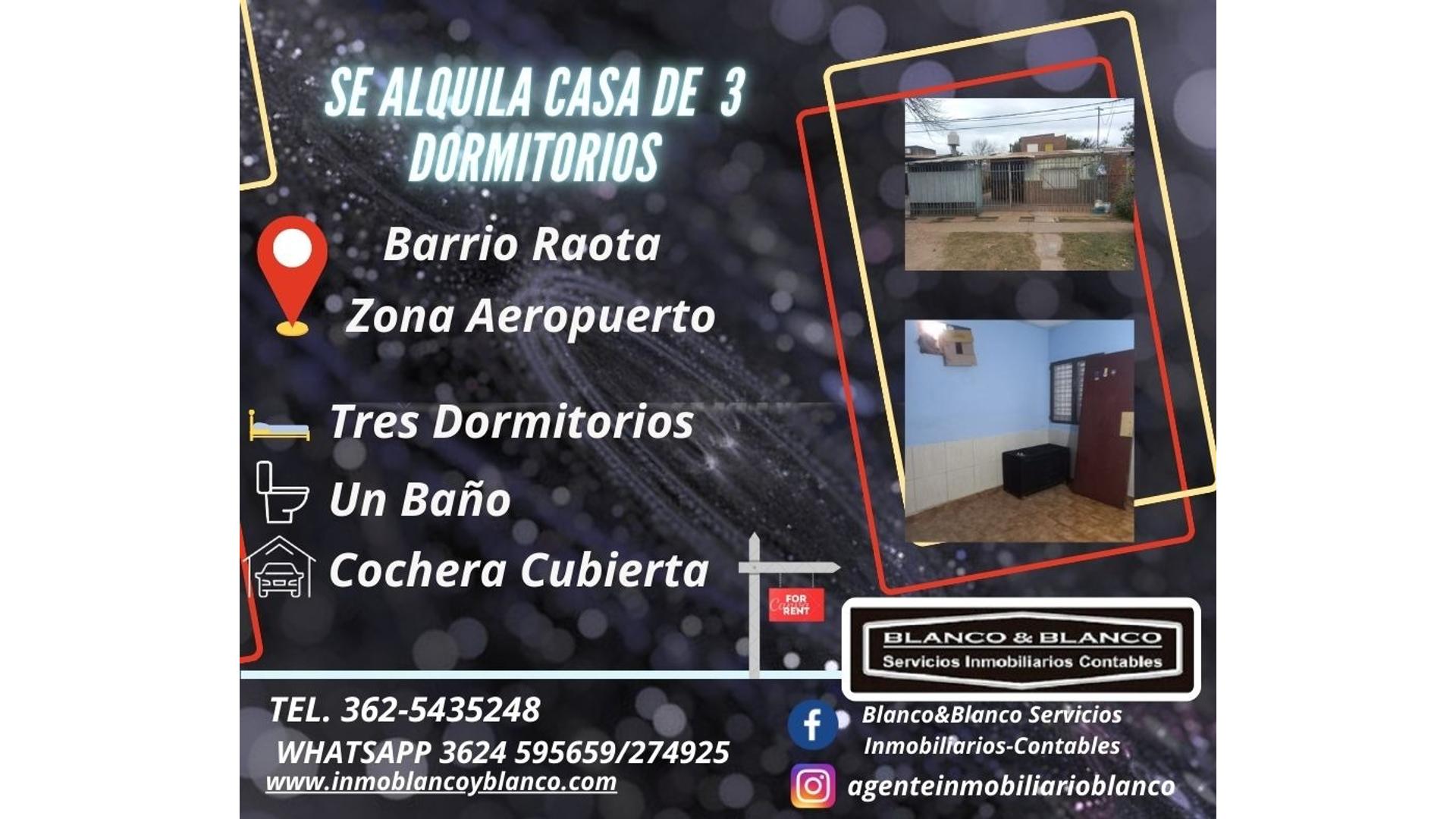 #5344493 | Alquiler | Casa | Resistencia (Blanco & Blanco  Servicios Inmobiliarios)