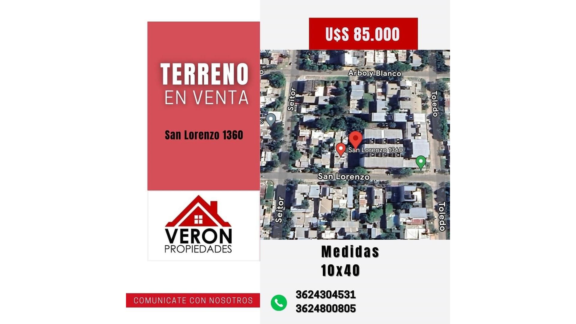 #5347299 | Venta | Lote | Resistencia (Veron Propiedades)