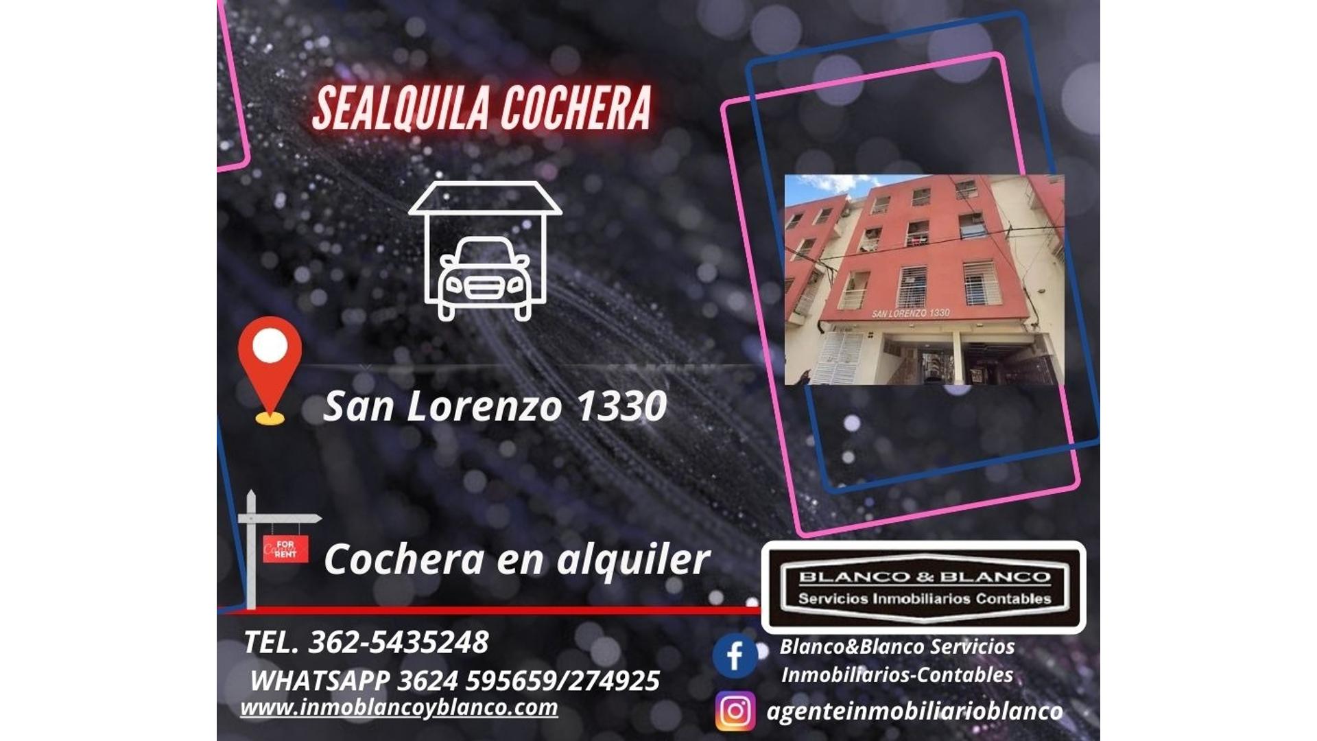 #5350146 | Alquiler | Cochera | Resistencia (Blanco & Blanco  Servicios Inmobiliarios)