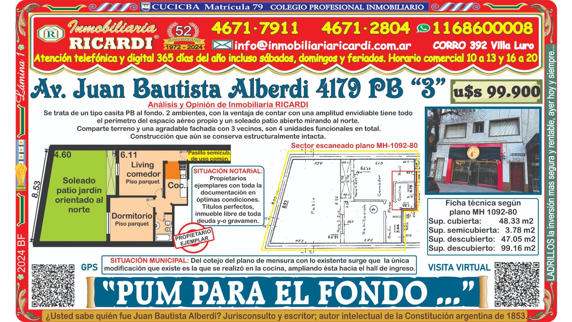 #5350135 | Venta | PH | Parque Avellaneda (Inmobiliaria Ricardi)