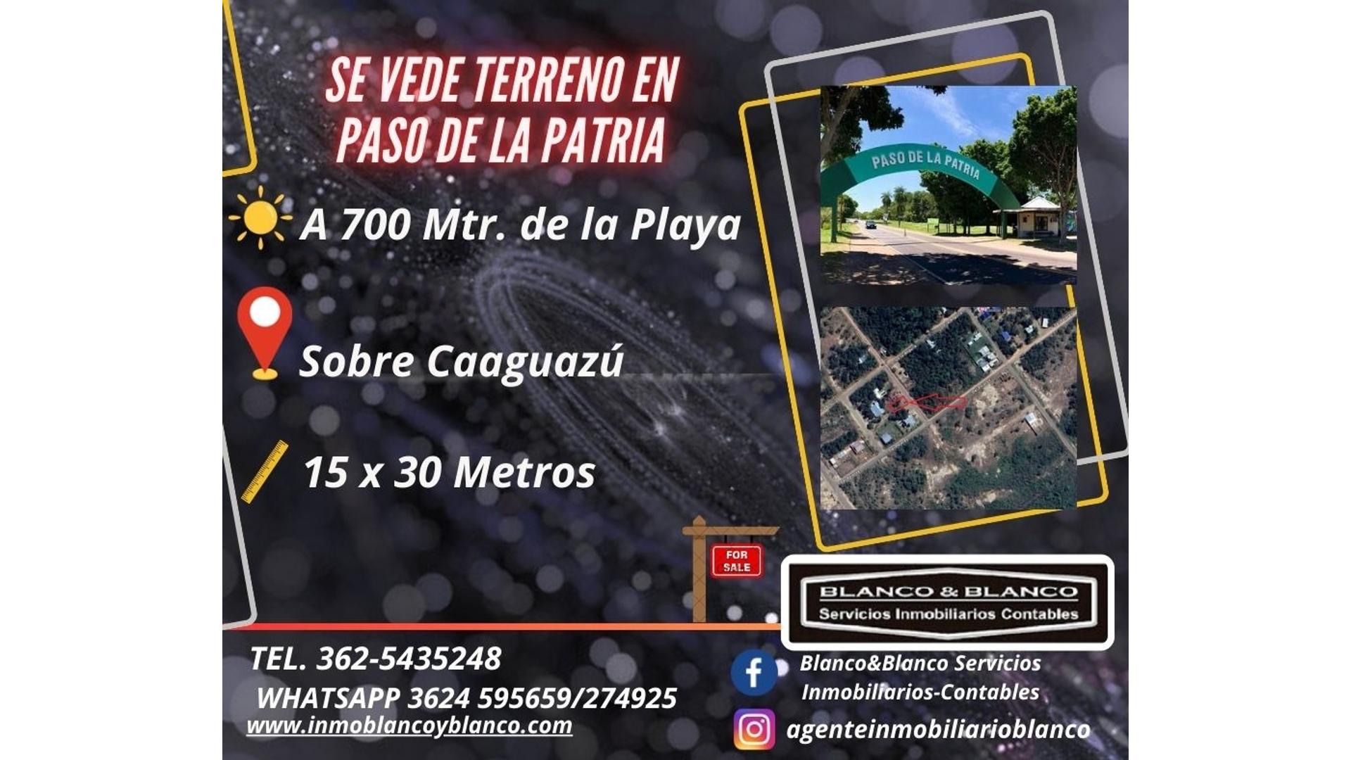 #5355450 | Venta | Lote | Paso De La Patria (Blanco & Blanco  Servicios Inmobiliarios)