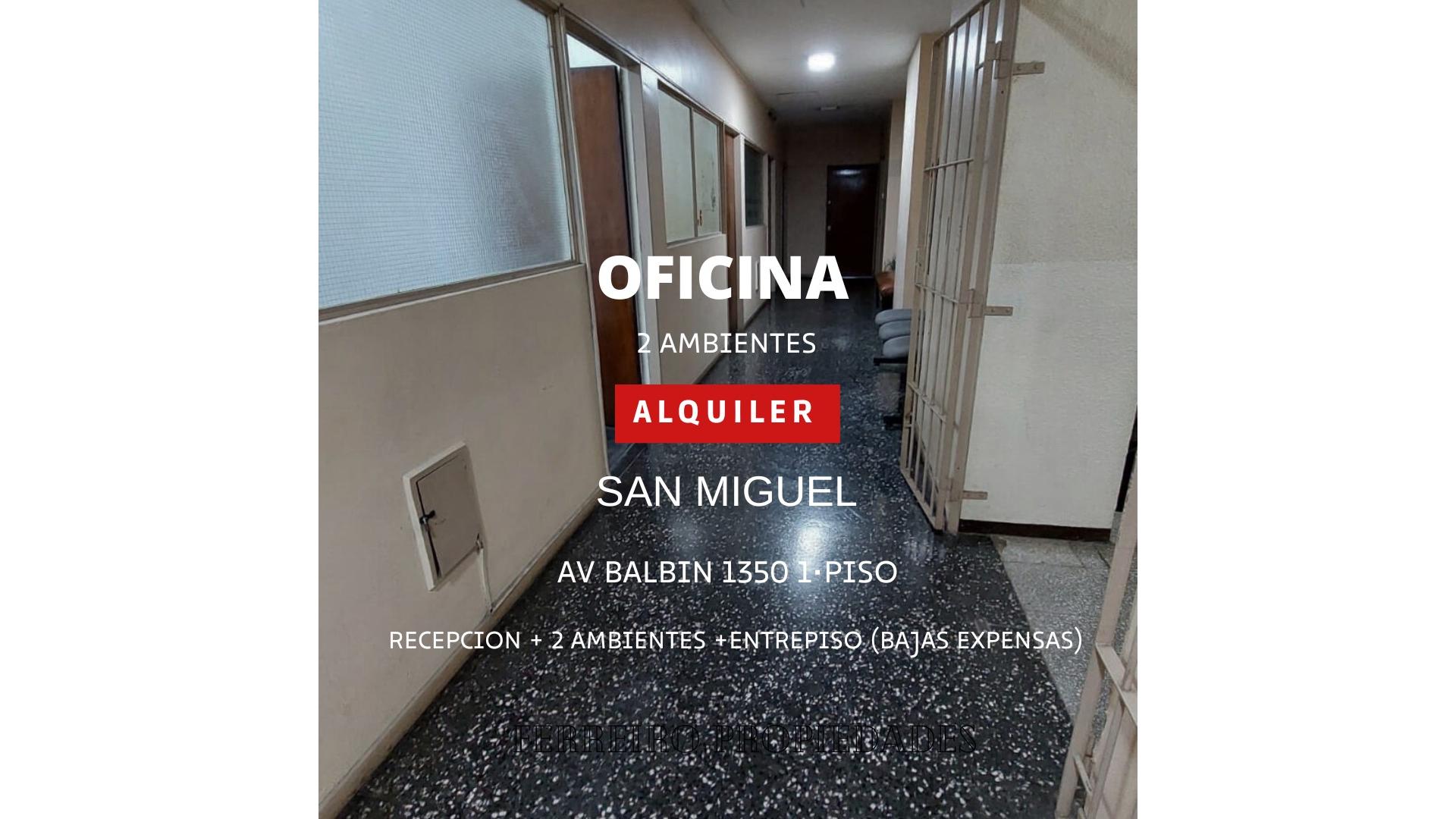 #5361509 | Alquiler | Oficina | San Miguel (Ferreiro Propiedades)